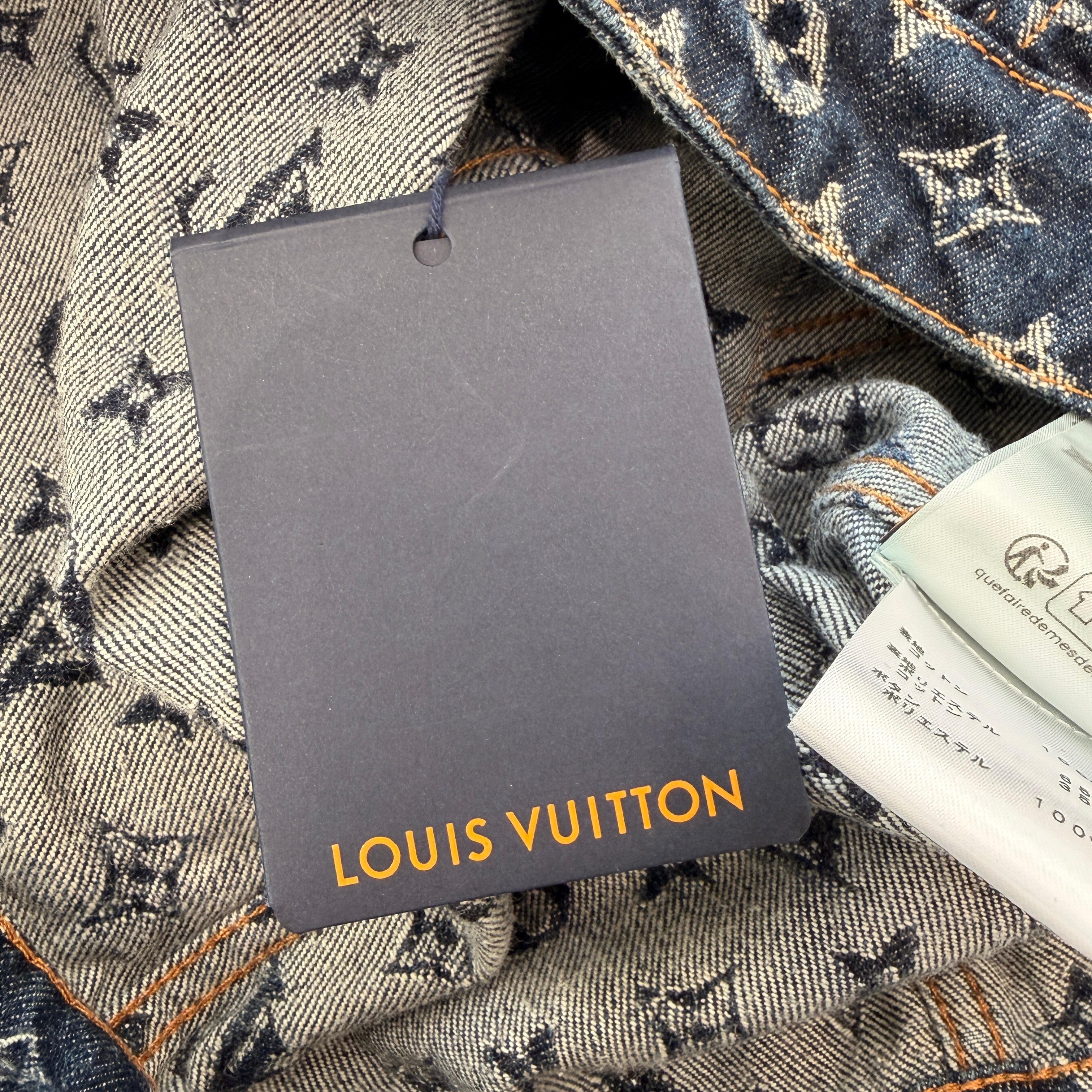 LOUIS VUITTON 2024AW Monogram Jacquard Denim Jacket 1AFWWU Size 44 ルイヴィトン モノグラムジャガードデニムジャケット サイズ44