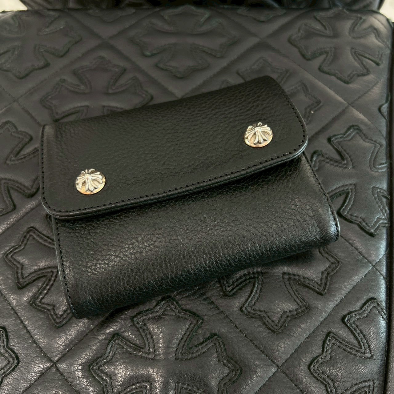 CHROME HEARTS Wave Mini Cross Ball Wallet クロムハーツ ウェーブ ミニ クロスボール ウォレット