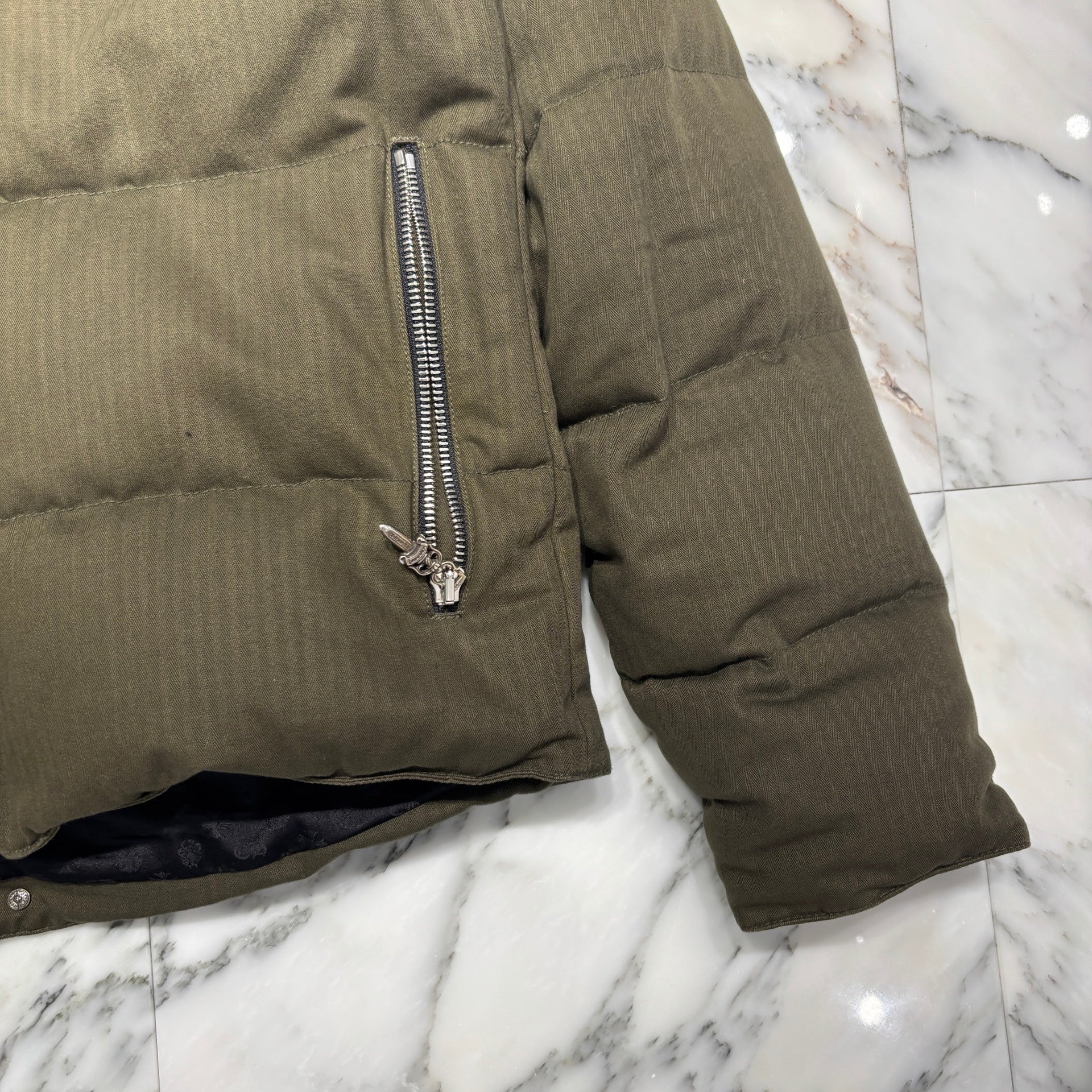 CHROME HEARTS Army Cotton Down Jacket Size XL クロムハーツ アーミー コットン ダウンジャケット サイズXL