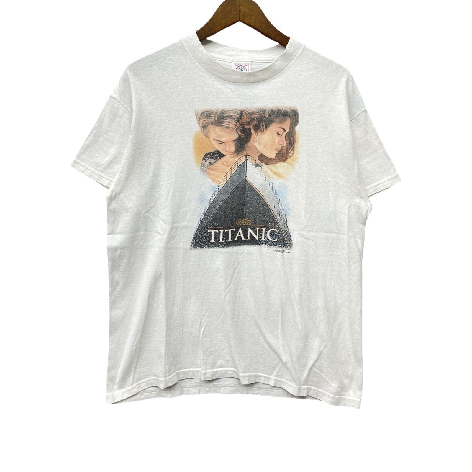 Vintage 90's Titanic 1998 Movie S/S Tee Size XL