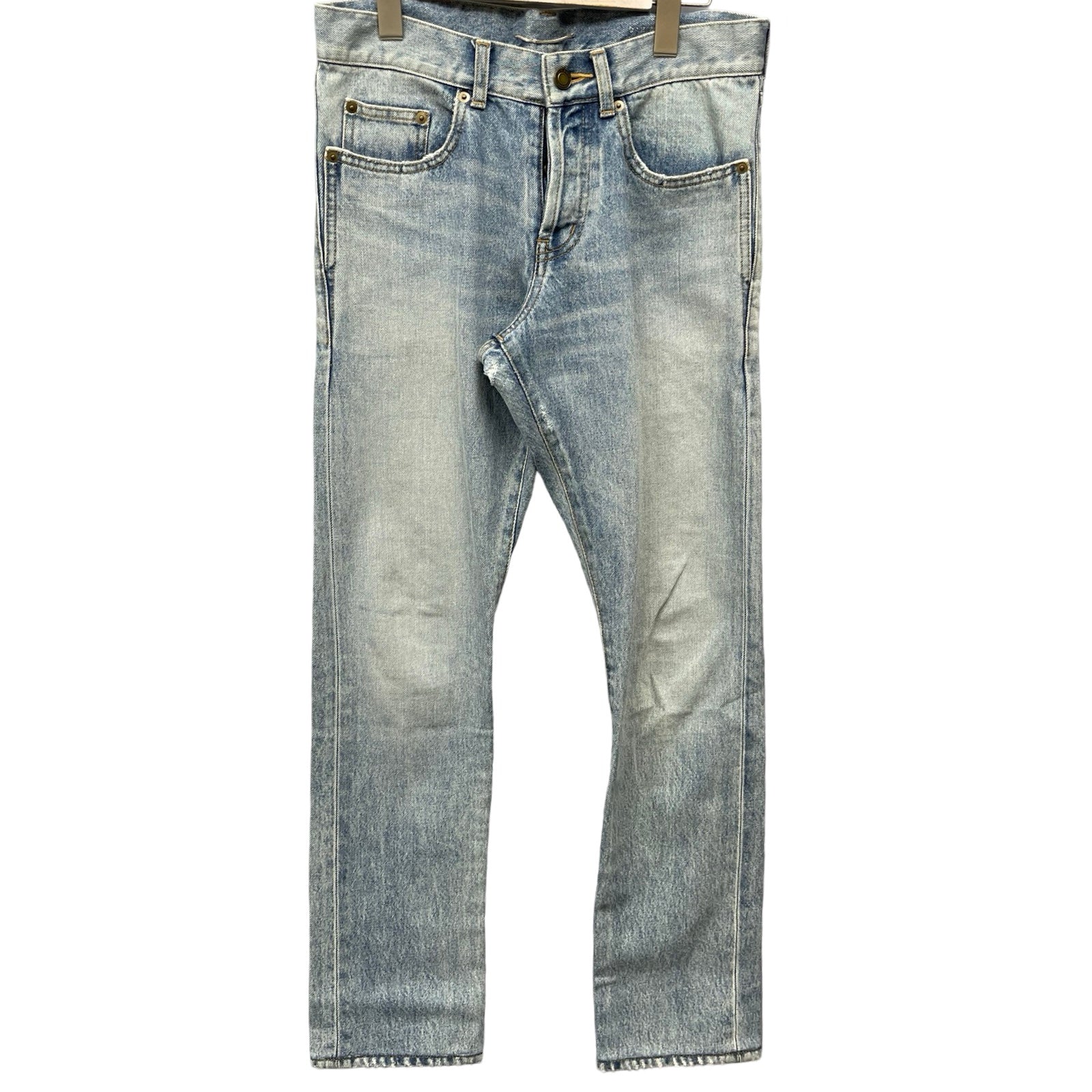 SAINT LAURENT PARIS Straight-Cut Jeans 597052 Y372Y Size 27