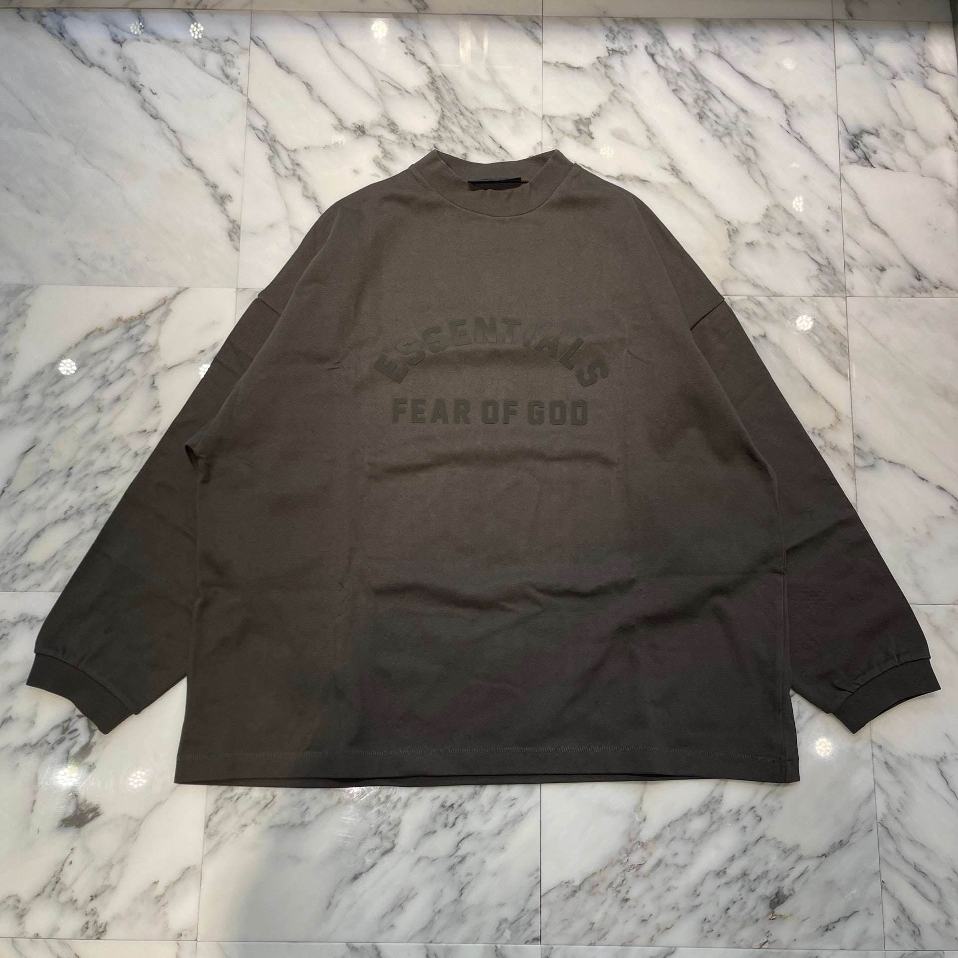 FEAR OF GOD ESSENTIALS Mock Neck L/S Tee Size L フィアオブゴット エッセンシャル モックネック ロングスリーブTシャツ サイズL