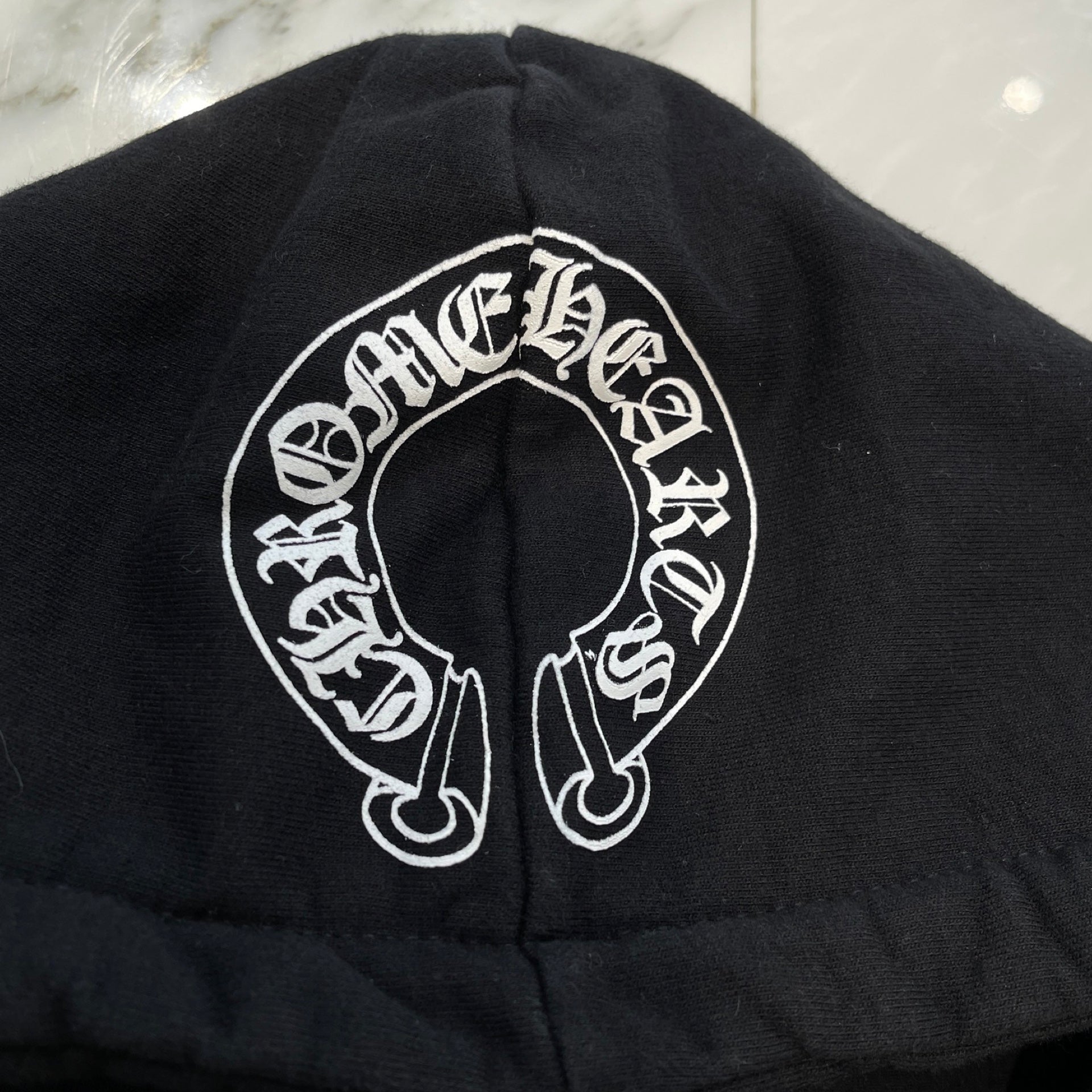 CHROME HEARTS Malibu Limited CH Plus Hooded Horseshoe Zip Up Hoodie Size M クロムハーツ マリブ限定 CHプラス フーデッドホースシュー ジップアップ フーディ サイズM