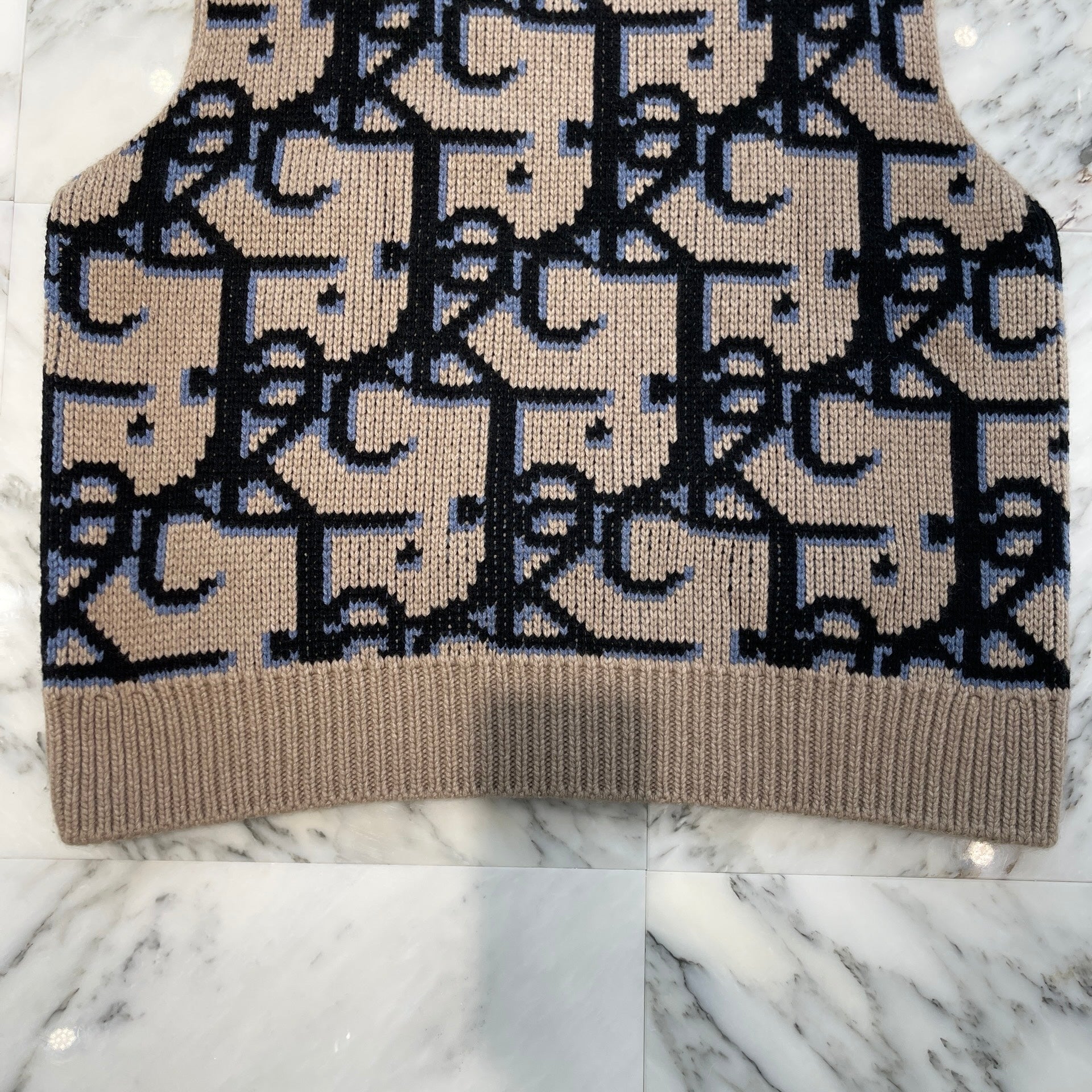 DIOR × CACTUS JACK 2022SS Oversized Sleeveless Sweater 283M654AT357 Size XL ディオール × カクタスジャック オーバーサイズド スリーブレス セーター サイズXL