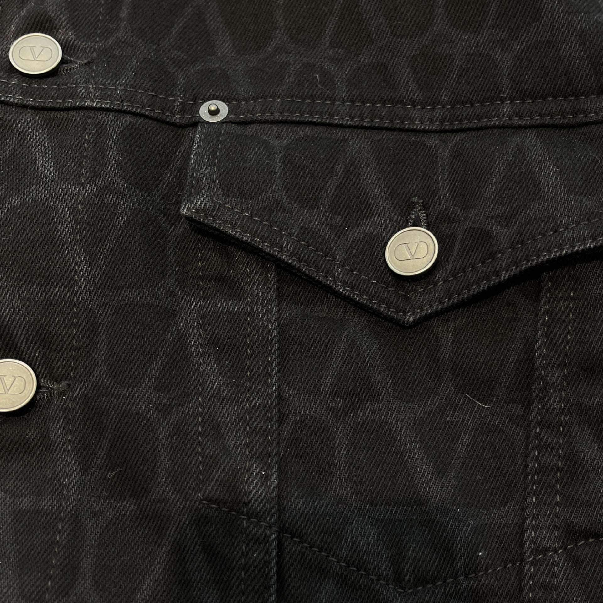 VALENTINO 2023AW Toile Iconograph Print Denim Jacket VDC03C9L8_0NO ヴァレンティノ トワル イコノグラフプリント デニムジャケット サイズ-