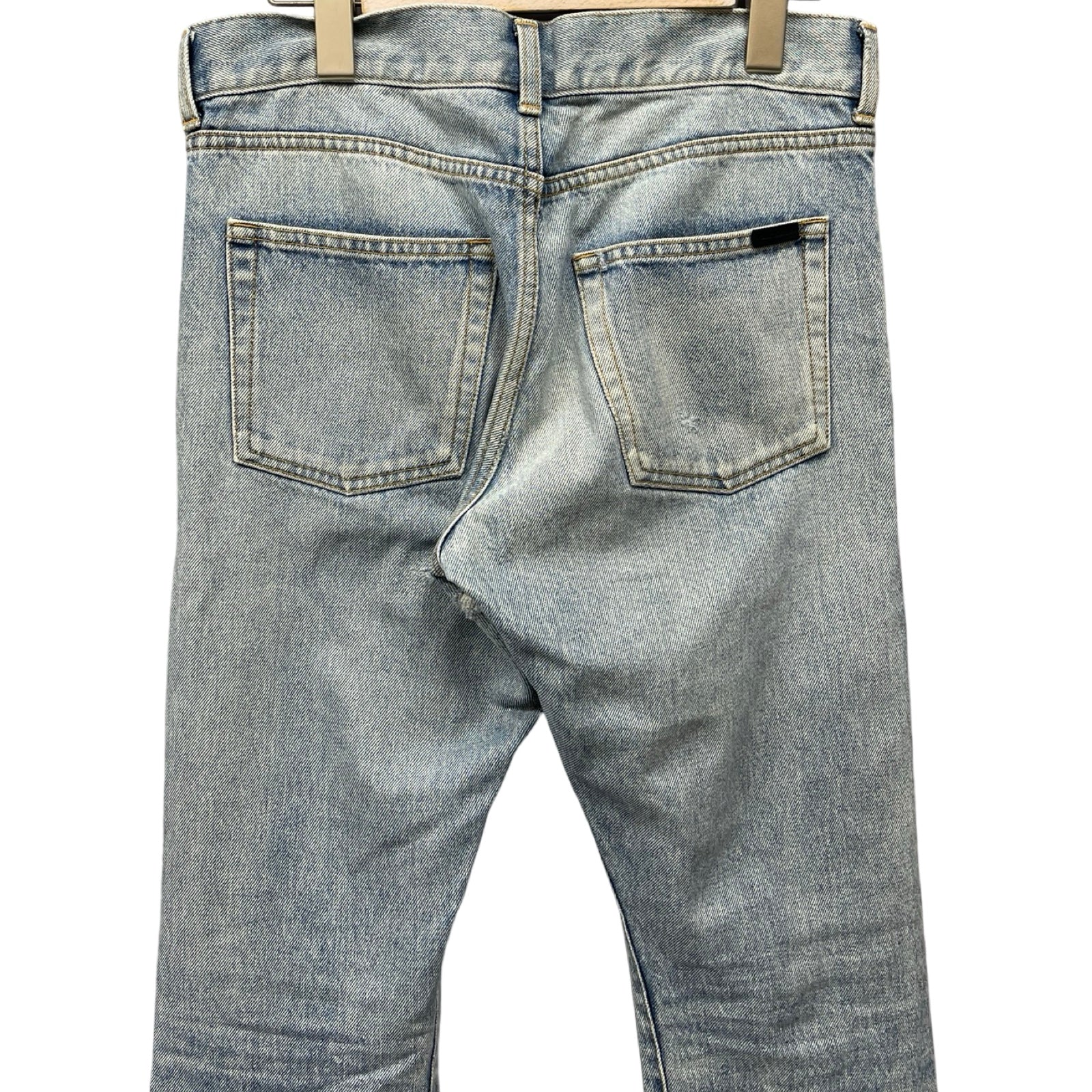 SAINT LAURENT PARIS Straight-Cut Jeans 597052 Y372Y Size 27