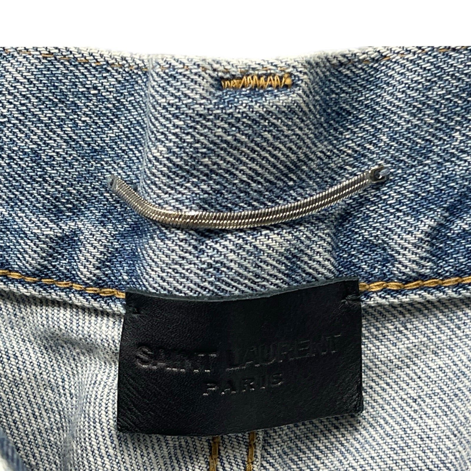 SAINT LAURENT PARIS Straight-Cut Jeans 597052 Y372Y Size 27