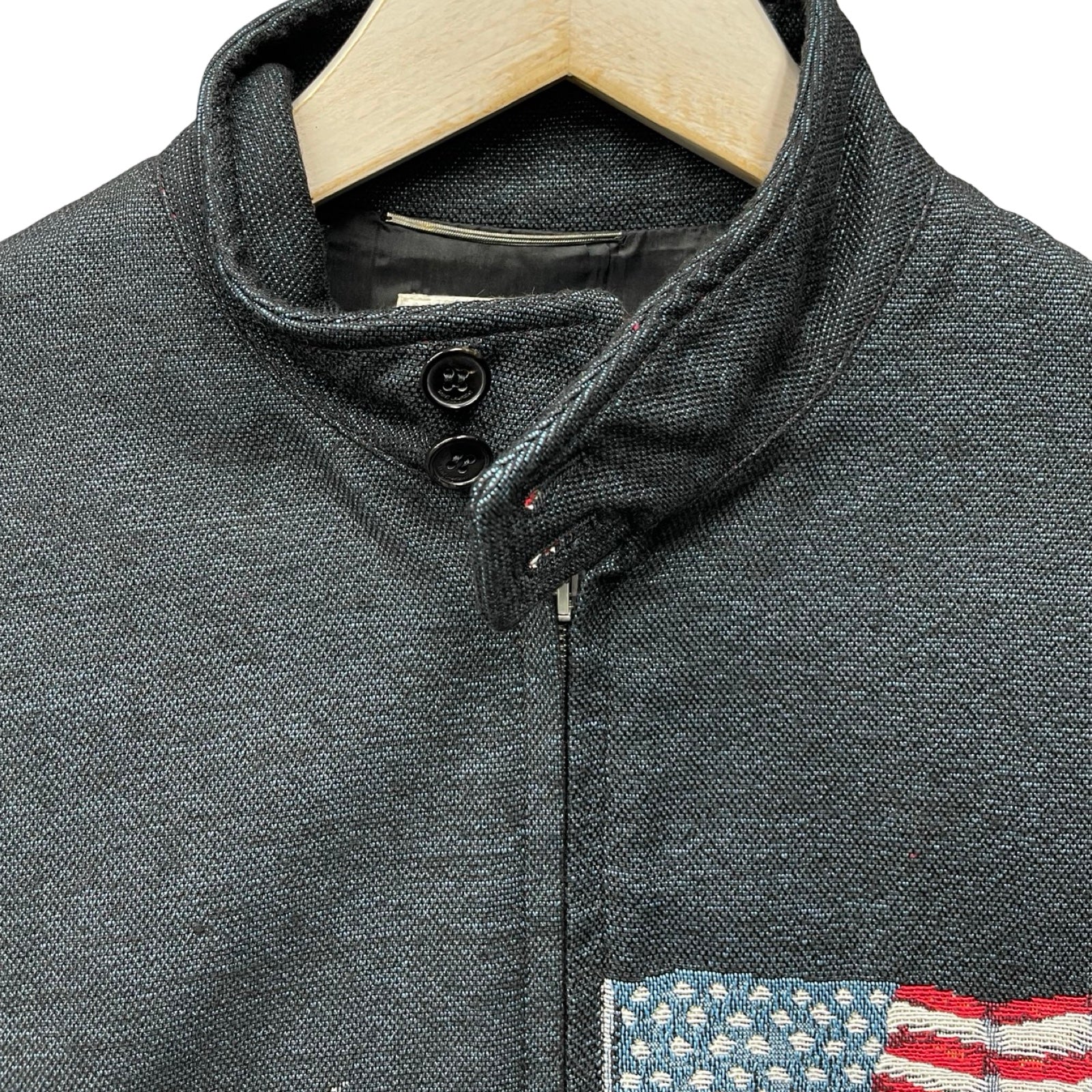 SAINT LAURENT PARIS 2016SS Moon Discovery Astronaut Print Jacquard Jacket 419644 Y565K Size 44