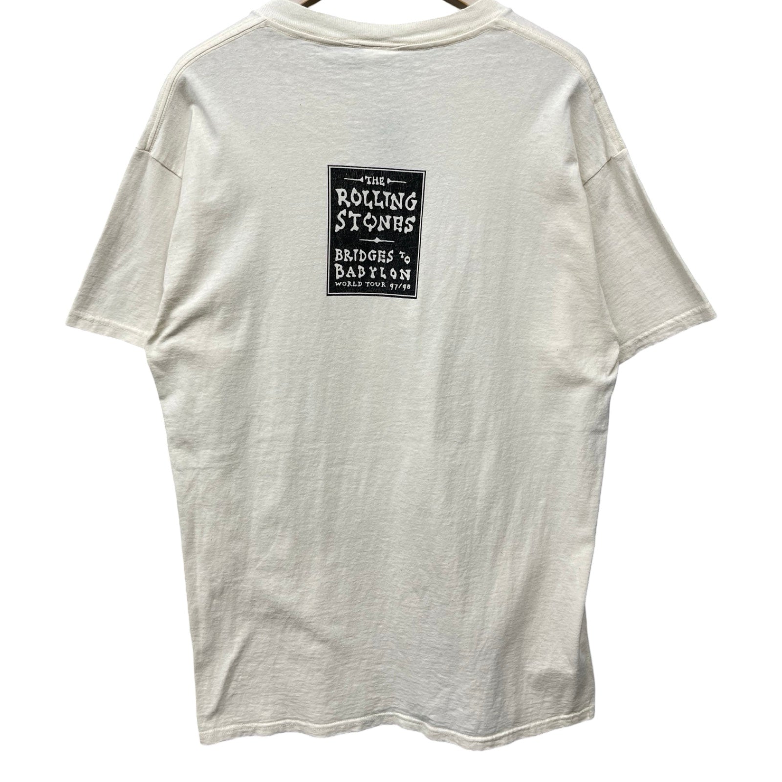 Vintage 90's The Rolling Stones "Bridges To Babylon" World Tour 97/98 S/S Tee Size L