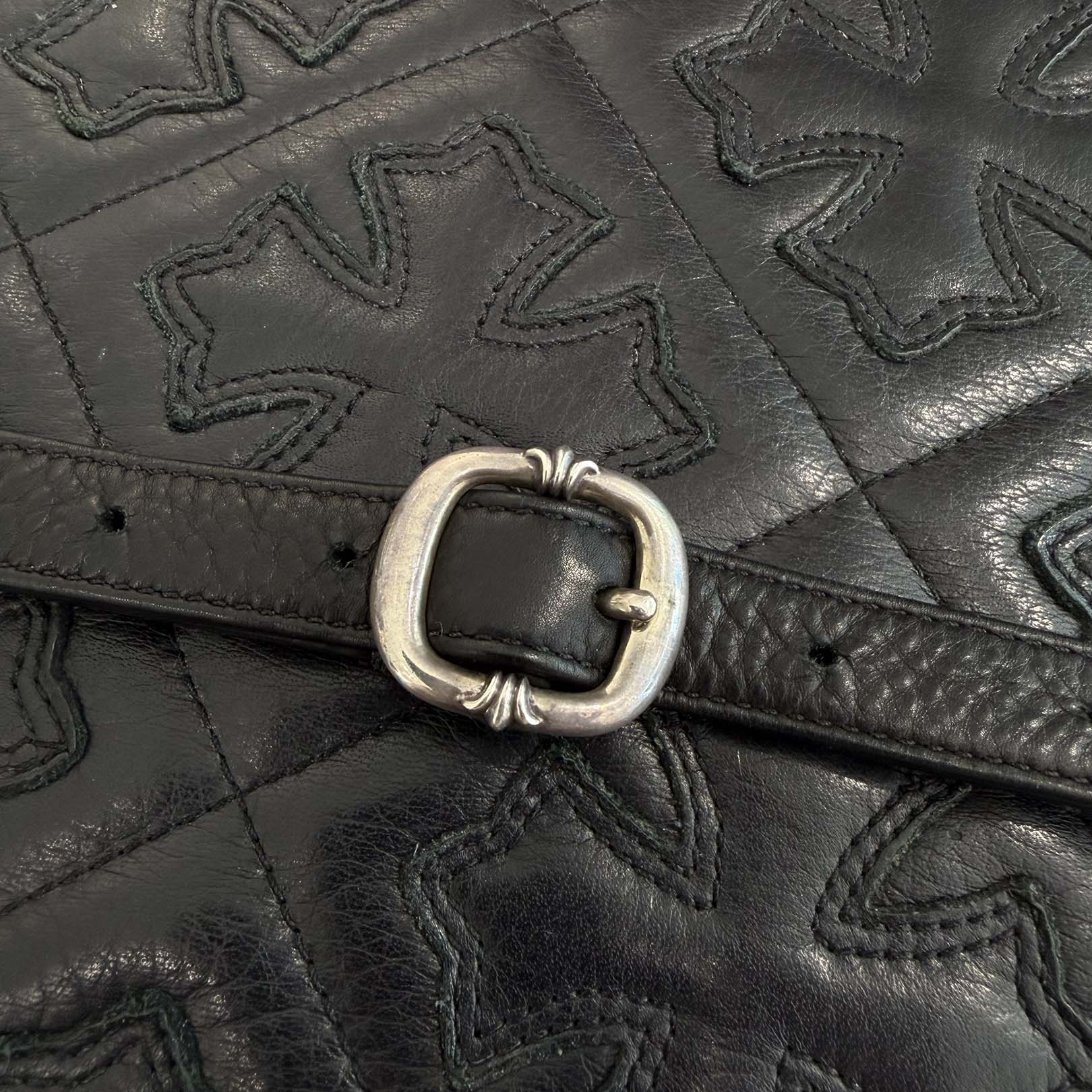 CHROME HEARTS TAKAMINI 3 Cemetery Cross Patch Shoulder Bag クロムハーツ タカミニ 3セメタリークロスパッチ ショルダーバッグ