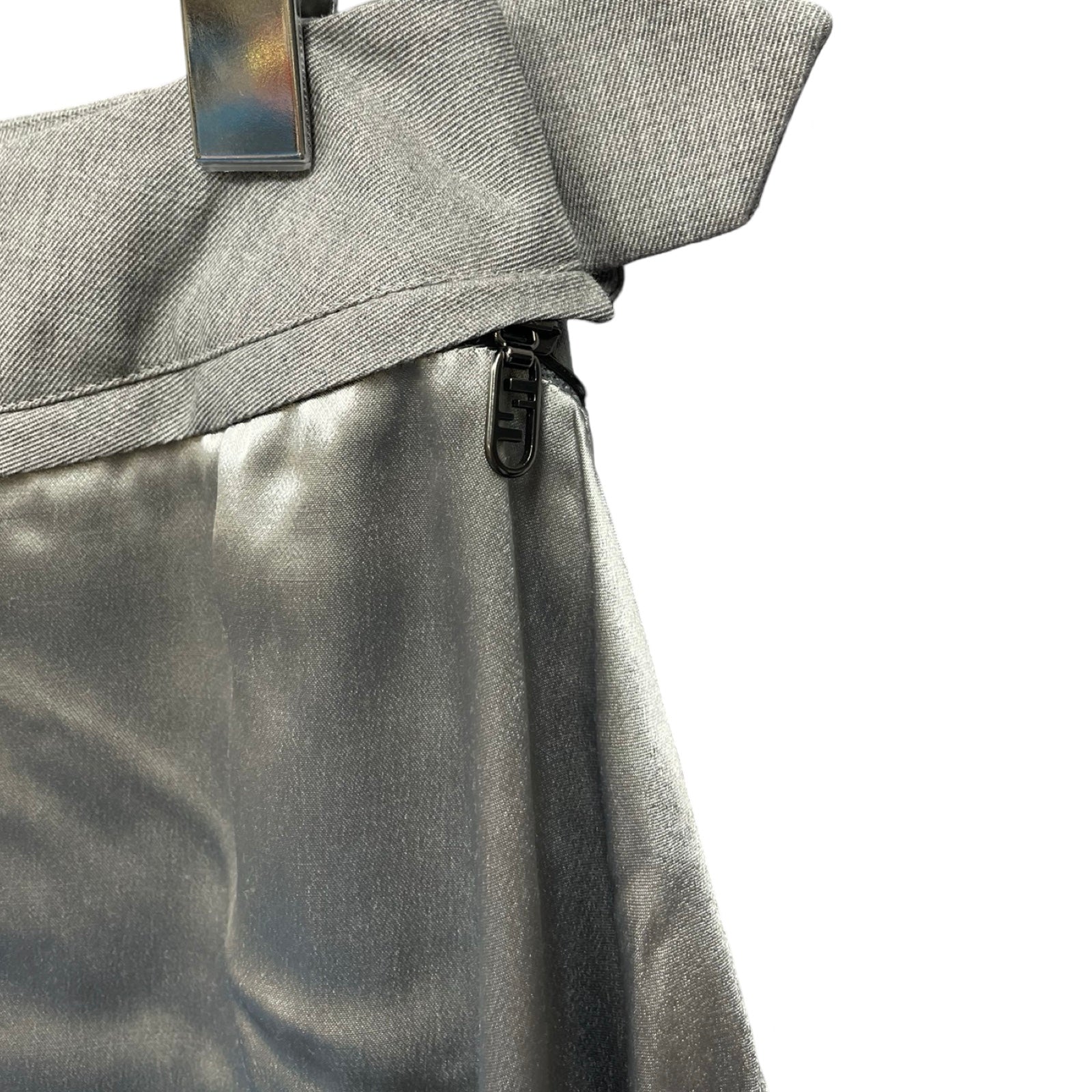 FENDI 2022SS Belted Ruffle Midi Skirt FQ7449 ANQ9 Size 36