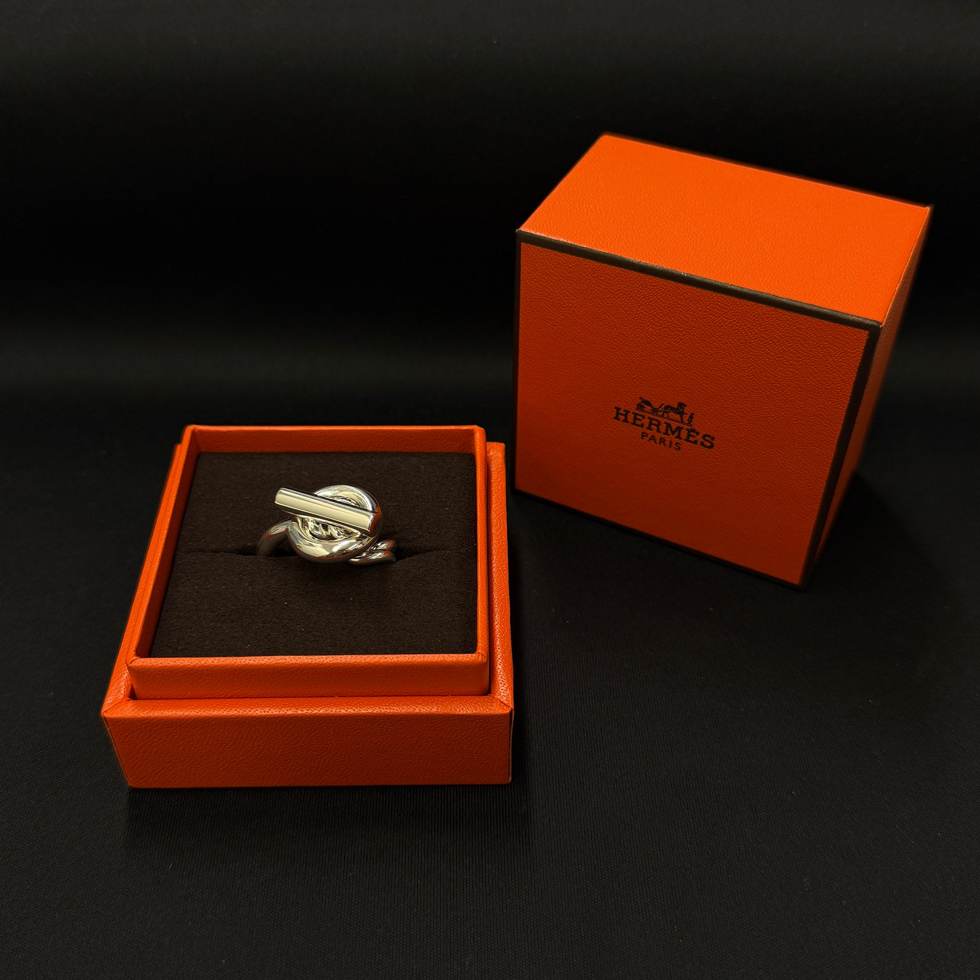 HERMES Croisette GM Ring Ag 925 Size 54 エルメス クロワゼット GM リング Ag925 サイズ54