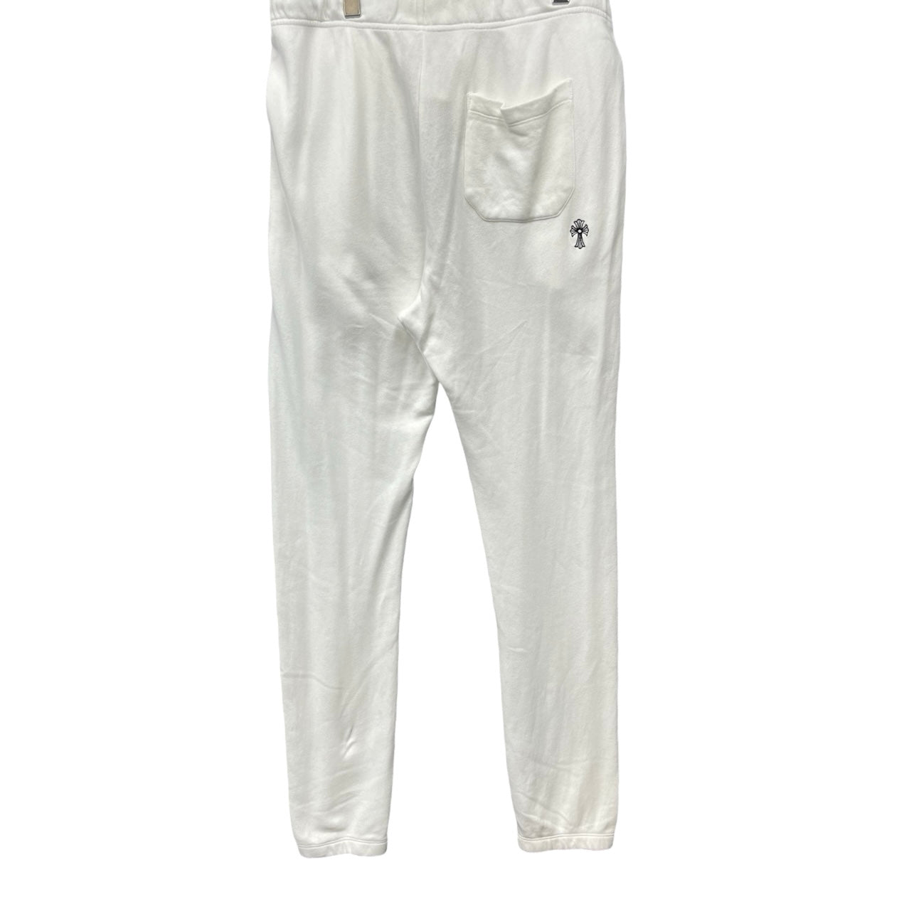 CHROME HEARTS Y NOT Vertical Logo Cross Embroidery Sweat Pants Size M