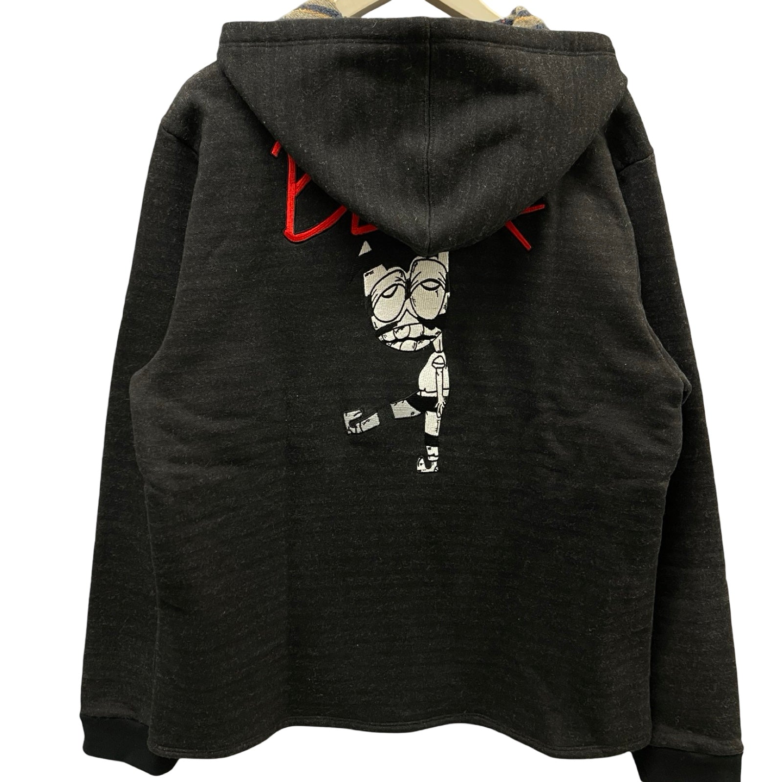 CHROME HEARTS × MATTY BOY Y NOT BEWARE Zip Up Hoodie Size L