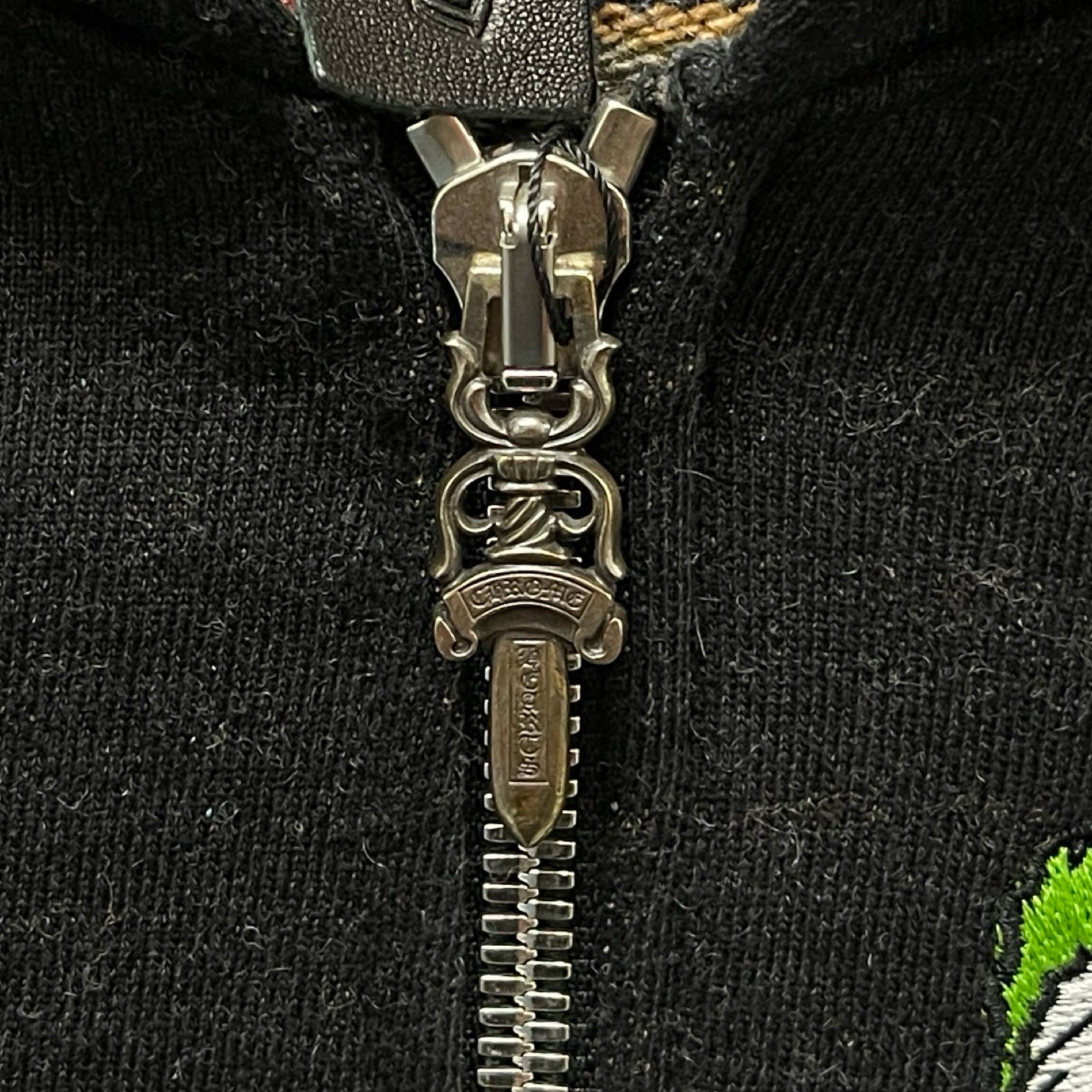 CHROME HEARTS × MATTY BOY Y NOT BEWARE Zip Up Hoodie Size L