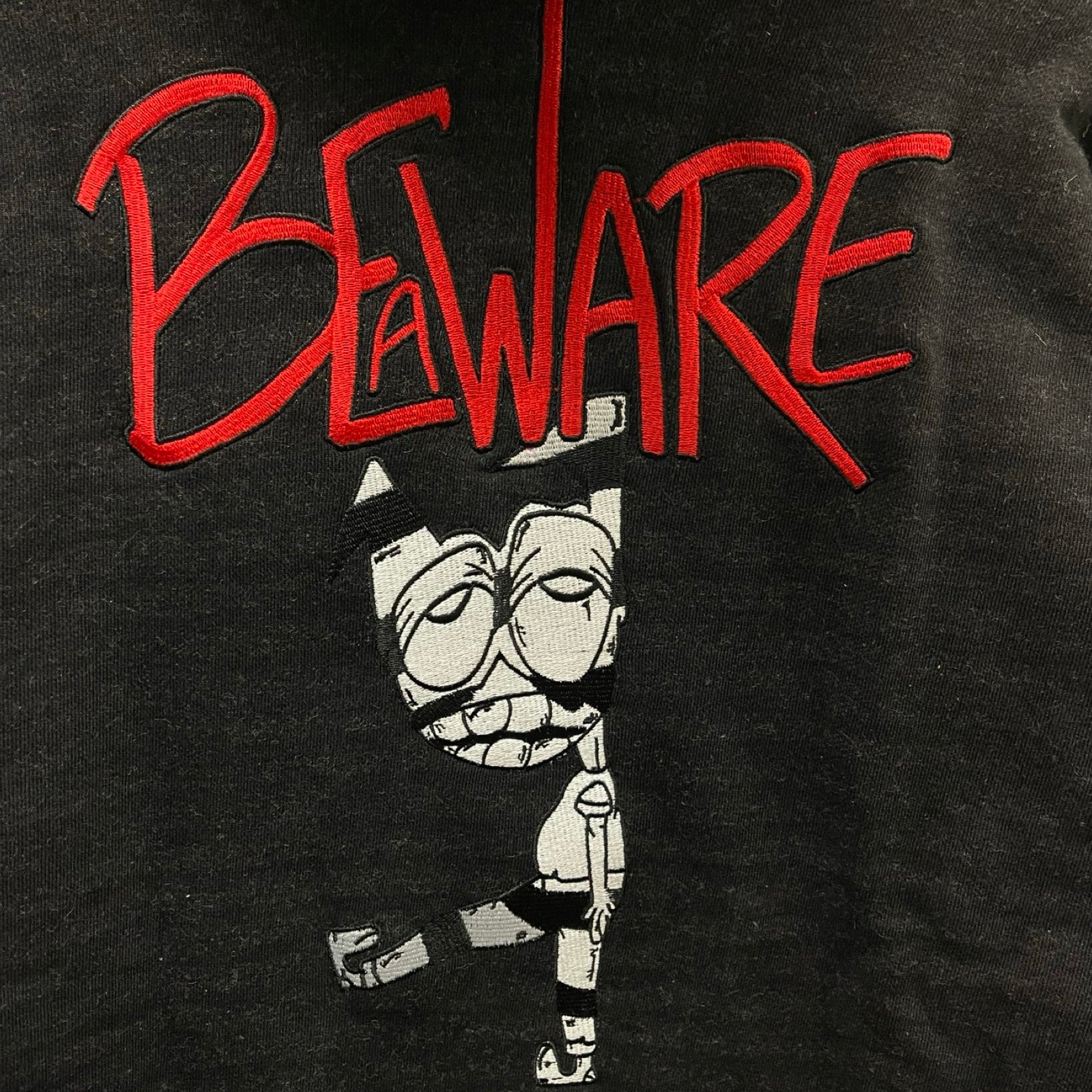 CHROME HEARTS × MATTY BOY Y NOT BEWARE Zip Up Hoodie Size L