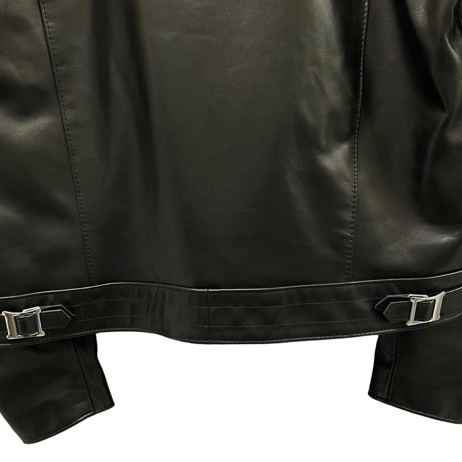 MONCLER × Lewis Leathers × FRAGMENT Dwayne Cyclone Double Leather Rider's Jacket G209U1A00022