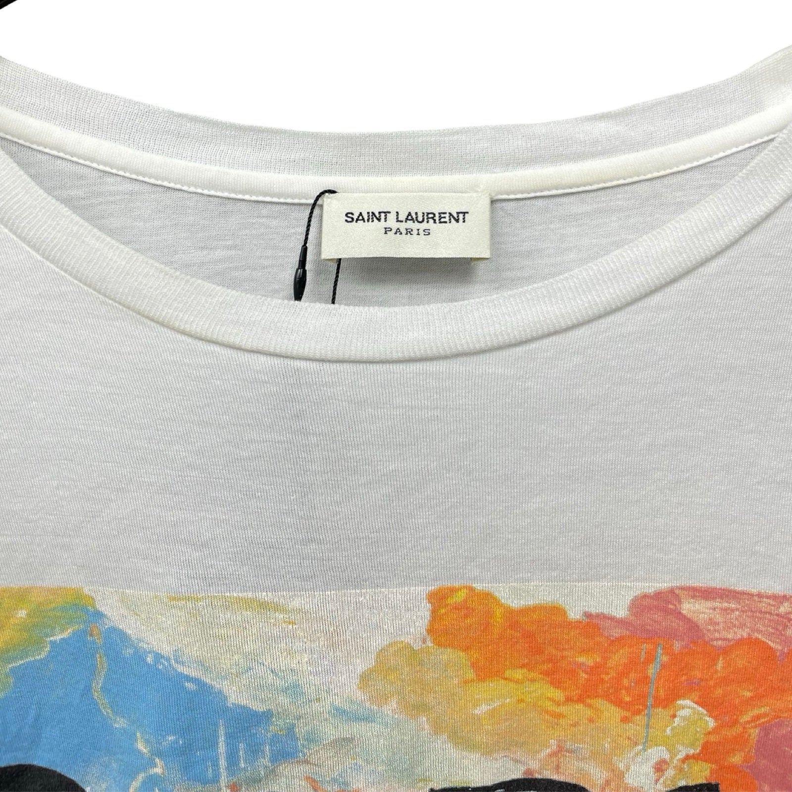 SAINT LAURENT PARIS 2016SS Baby Tee 416625 Y2WW2 Size M