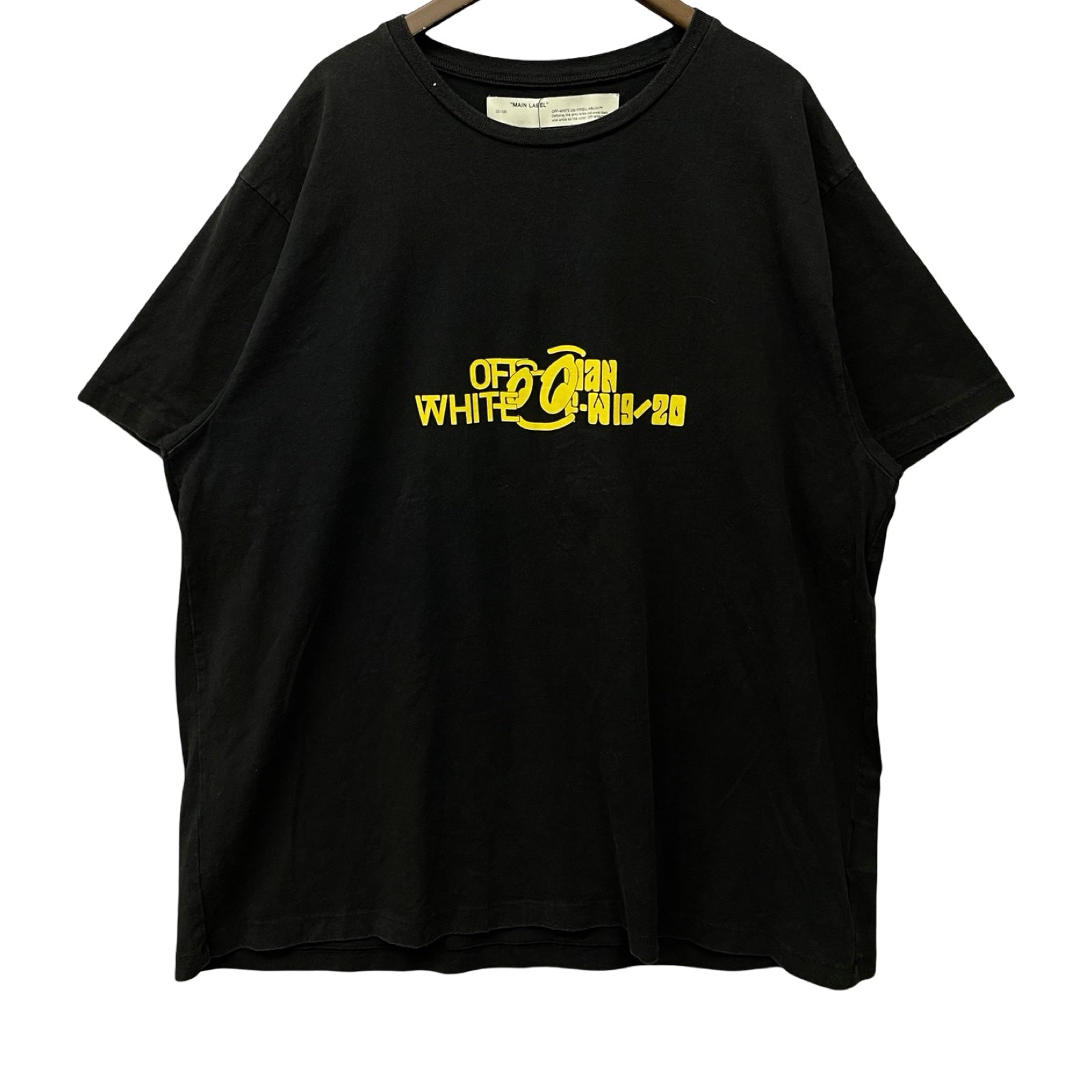 OFF-WHITE 2019AW Halftone S/S Slim Tee OMAA038E19185008 Size L