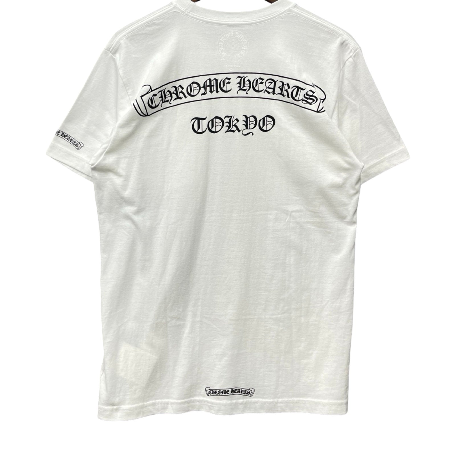 CHROME HEARTS Tokyo Scroll Label Logo Tee Size M