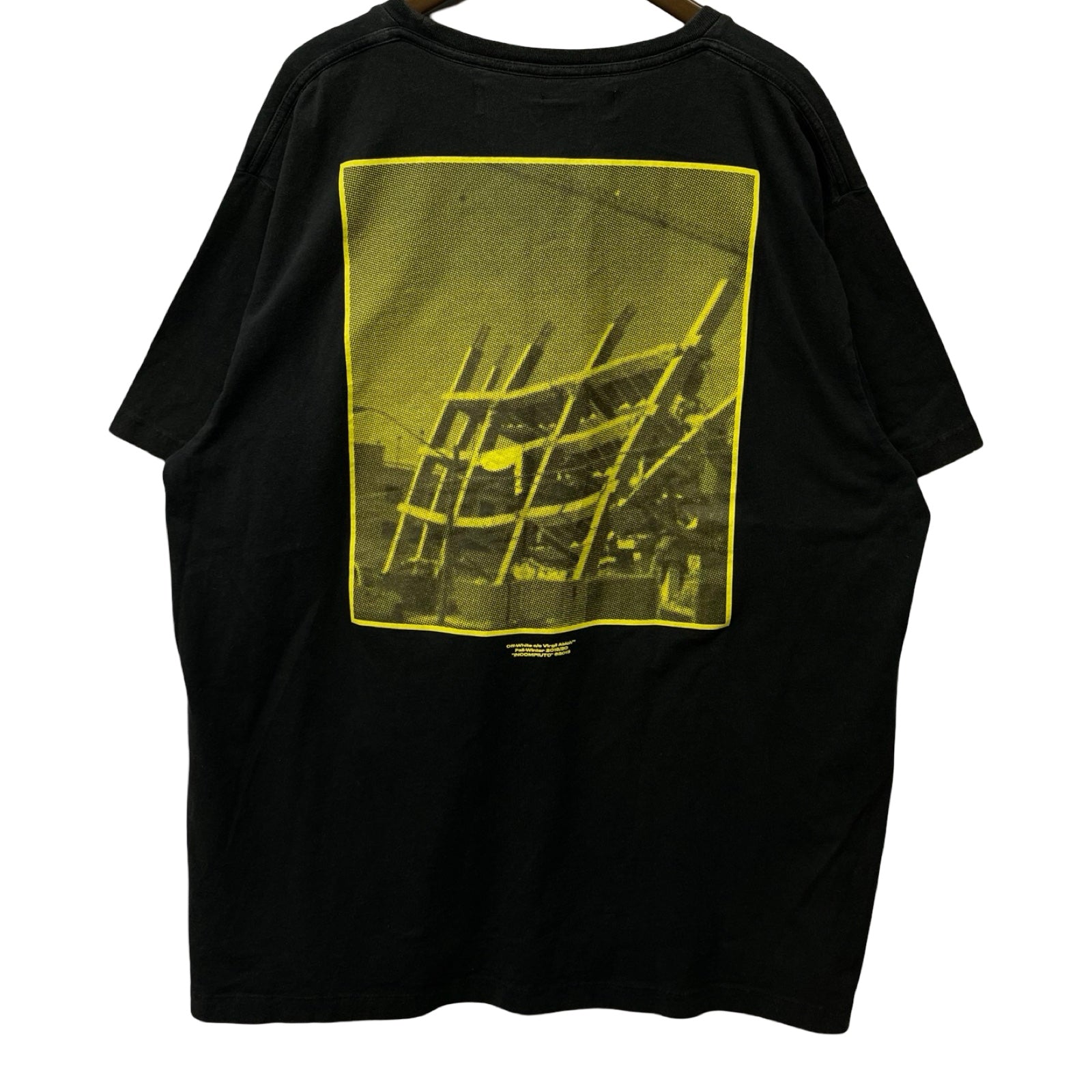 OFF-WHITE 2019AW Halftone S/S Slim Tee OMAA038E19185008 Size L