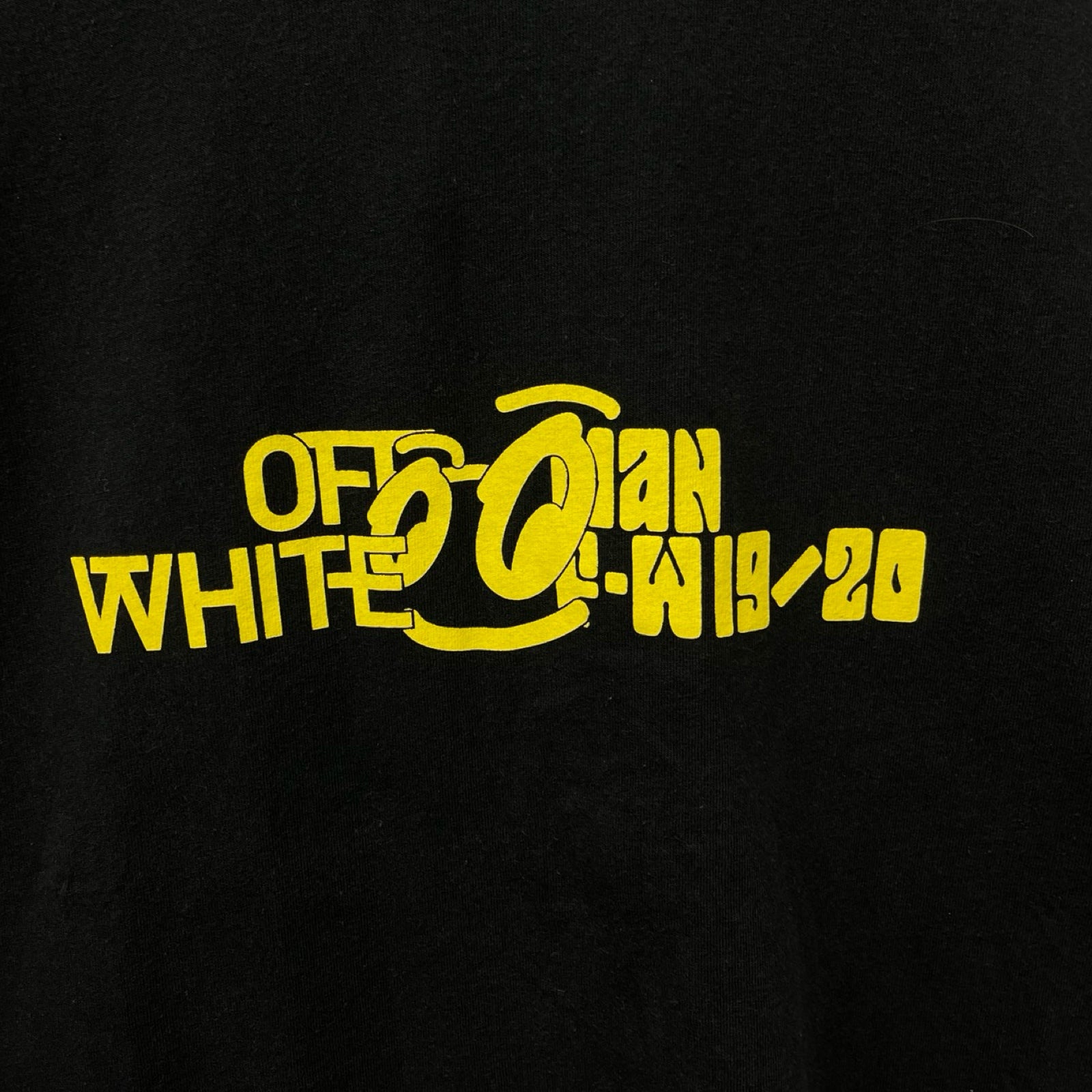 OFF-WHITE 2019AW Halftone S/S Slim Tee OMAA038E19185008 Size L