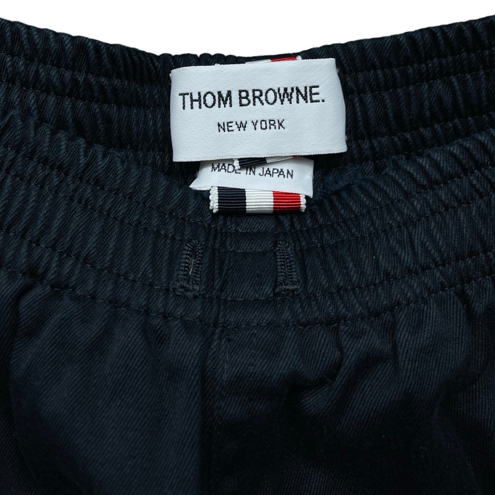 THOM BROWN Cotton Twill Drawstring Rugby Shorts MTU242A-03788415 Size 0