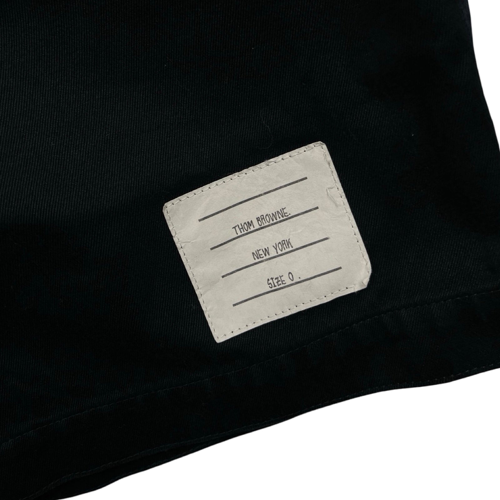 THOM BROWN Cotton Twill Drawstring Rugby Shorts MTU242A-03788415 Size 0