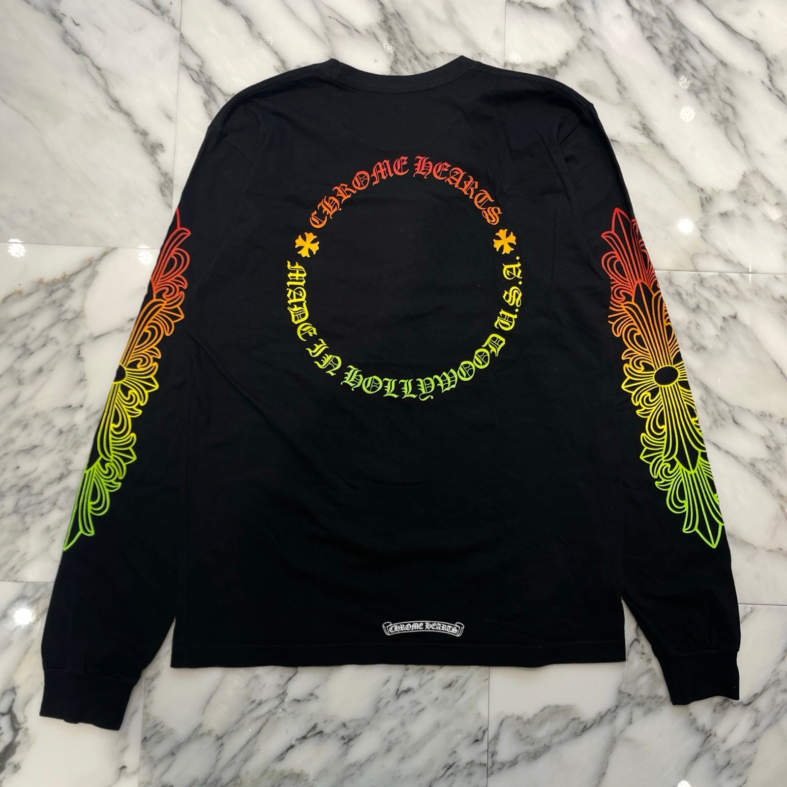 CHROME HEARTS Back Grad Circle Logo Long Sleeve Tee Size XL クロムハーツ バックグラデーション サークルロゴ ロングスリーブTシャツ サイズXL