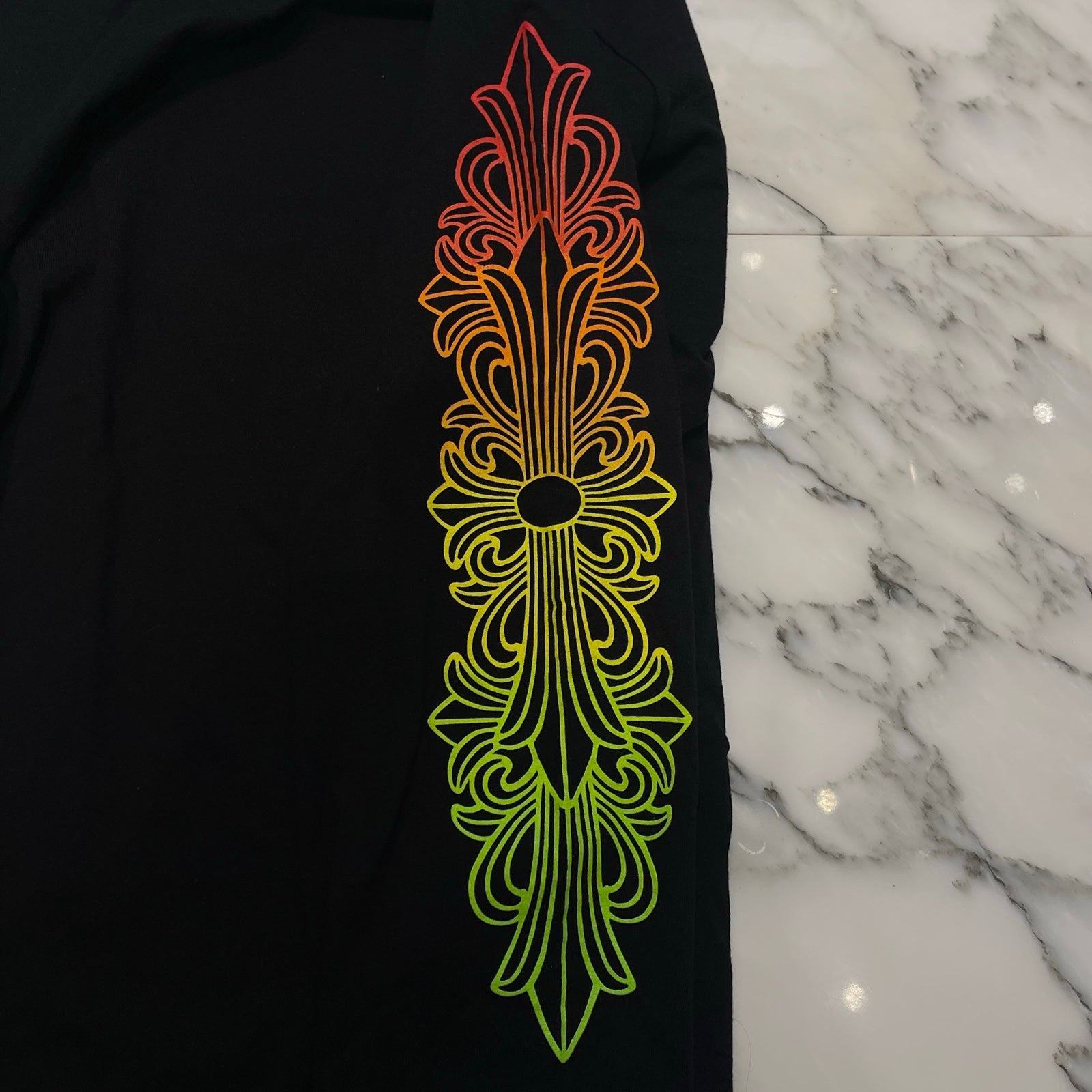 CHROME HEARTS Back Grad Circle Logo Long Sleeve Tee Size XL クロムハーツ バックグラデーション サークルロゴ ロングスリーブTシャツ サイズXL