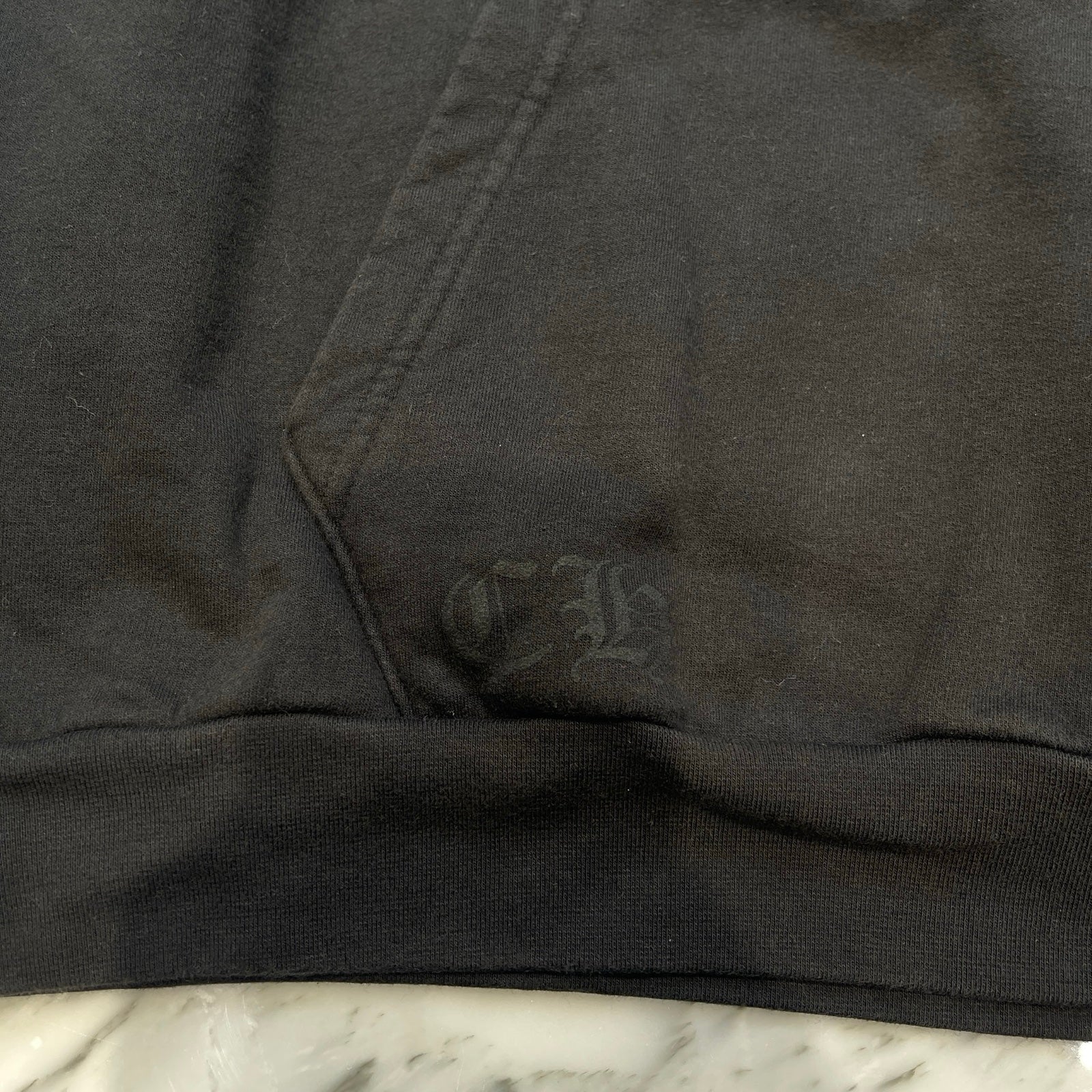 CHROME HEARTS American Flag Scroll Logo Pullover Hoodie Size L クロムハーツ アメリカ国旗 スクロールロゴ プルオーバーフーディー サイズL