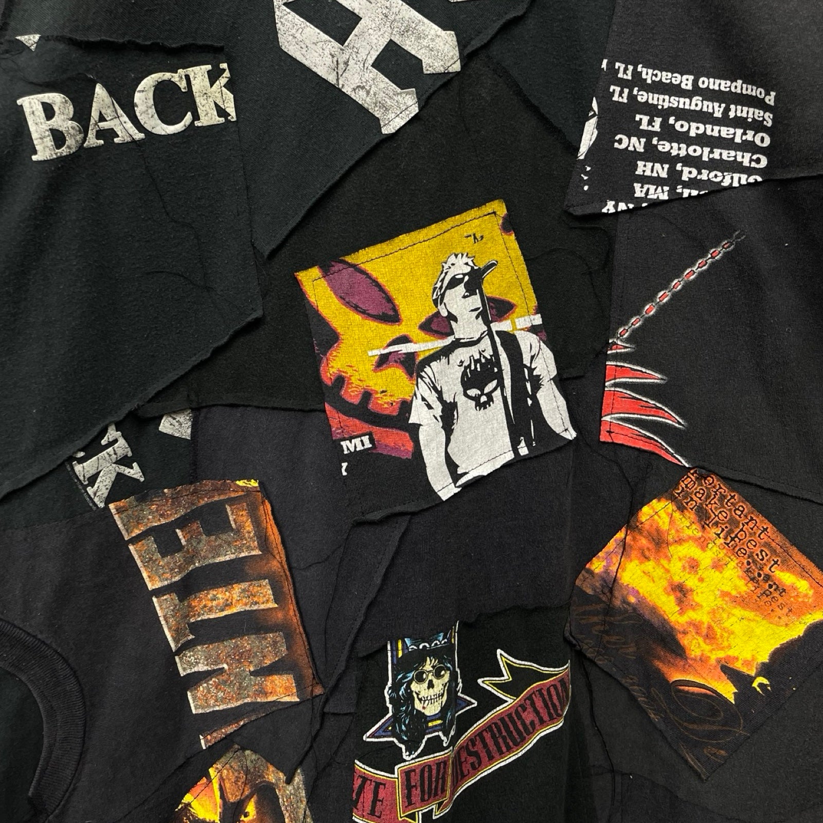 DISCOVERED Collage Remake Big Silhouette Shirt DC-NS-B2CU-06 Size FREE