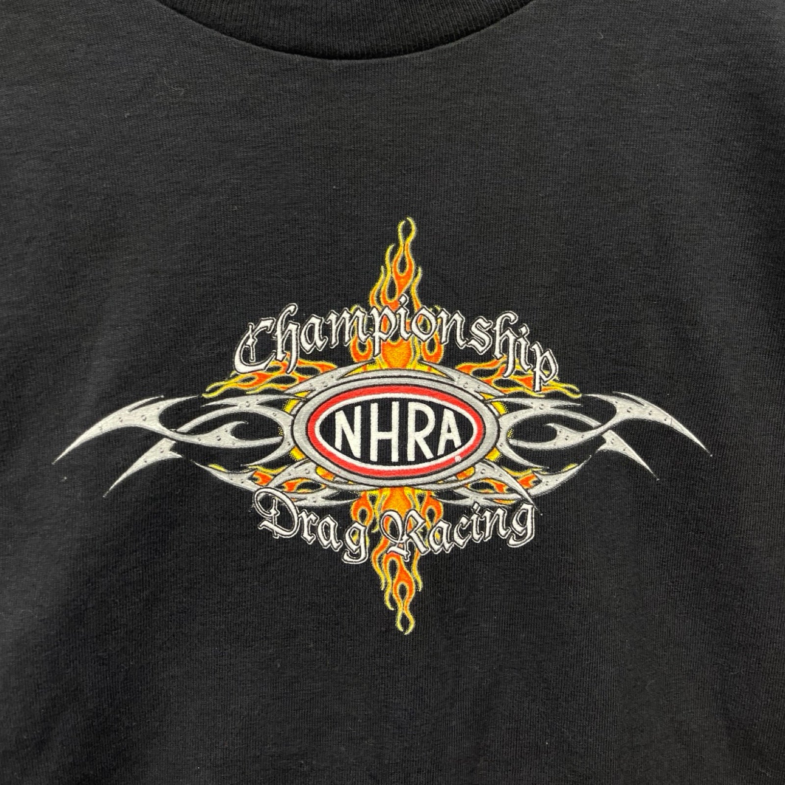Vintage 00's Champion Ship "Drag & Racing" L/S Tee Size L