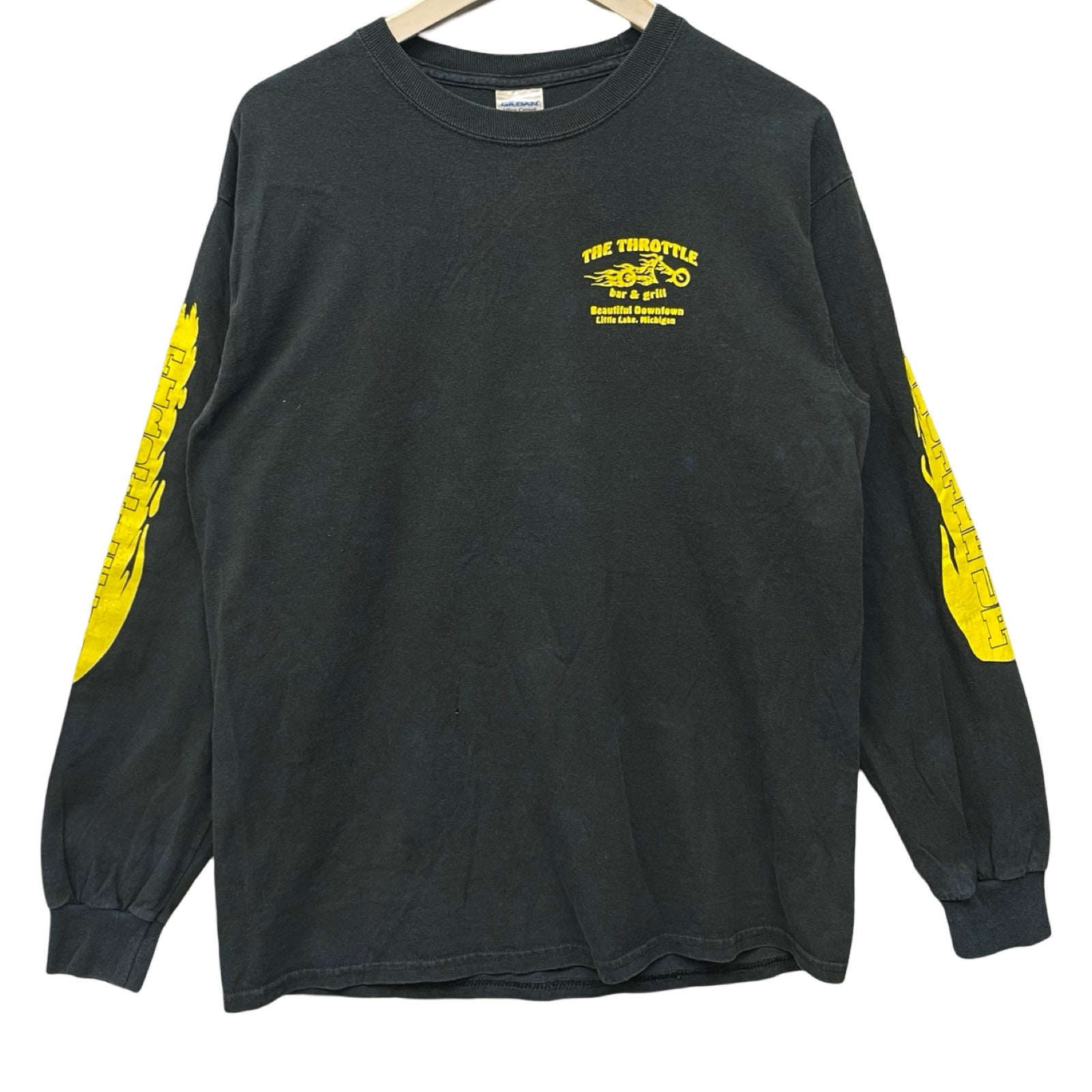Vintage 00's THE THROTTLE "Bar & Grill" L/S Tee Size M
