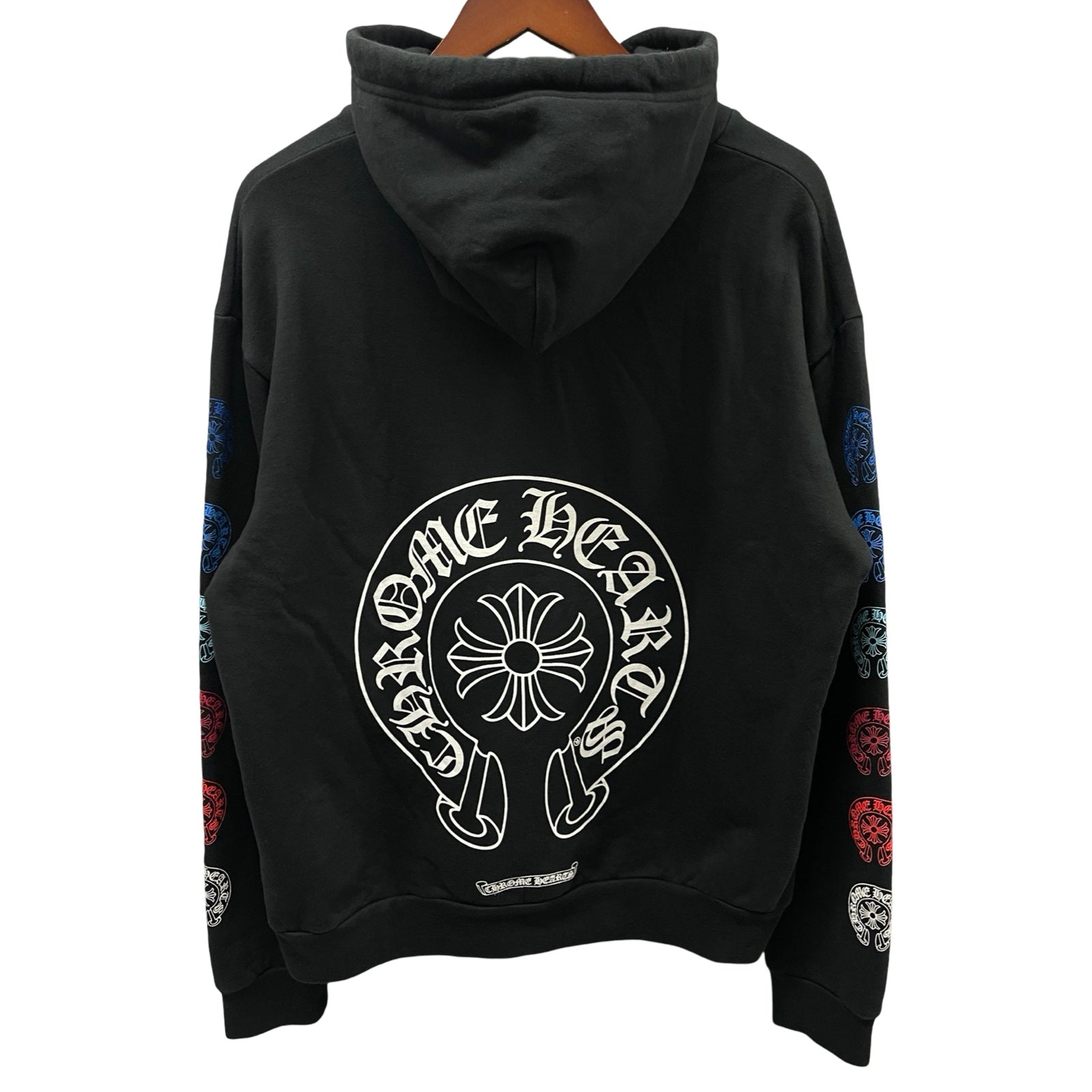 CHROME HEARTS 2022SS Multi Color Horseshoe Pullover Hoodie Size S