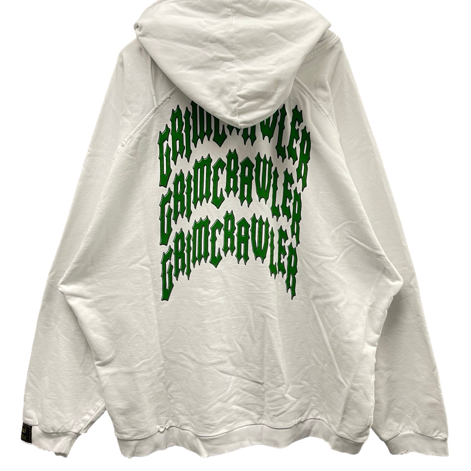 RAF SIMONS 2022SS GRIM CRAWLER DESTROYED HOODIE 221-M176 Size M