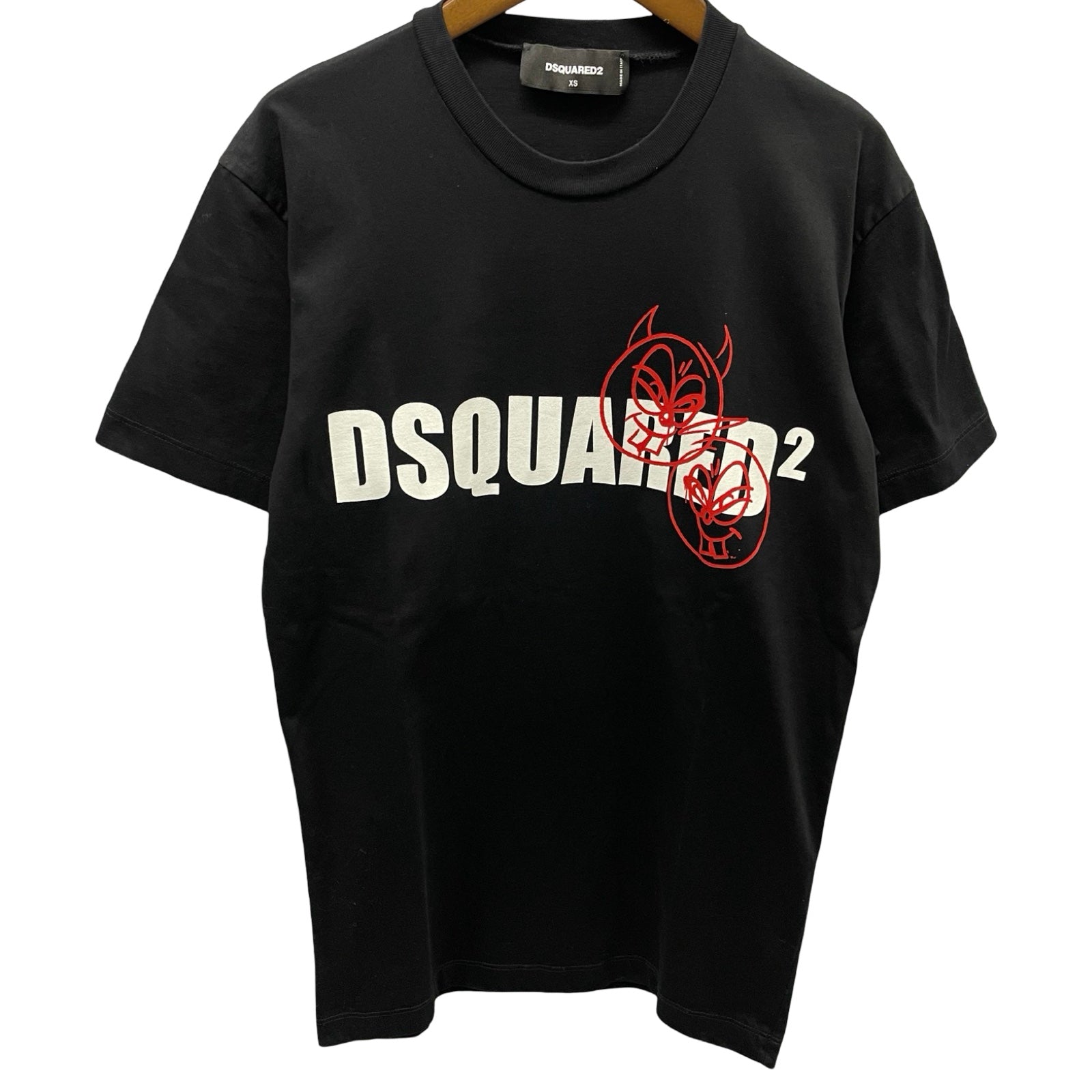 DSQUARED2 2022SS Doodle Logo Face S/S Tee S74GD0991 S23009 900 Size XS