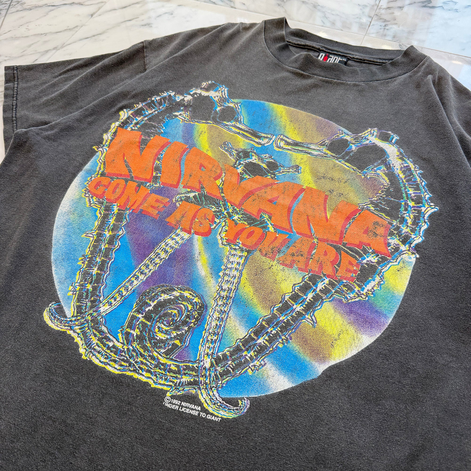 Vintage 90's NIRVANA "COME AS YOU ARE" 1992 giant S/S Tee Size XL ヴィンテージ 90's ニルヴァーナ "カム アズ ユー アー" 1992 ジャイアント社製Tシャツ サイズXL