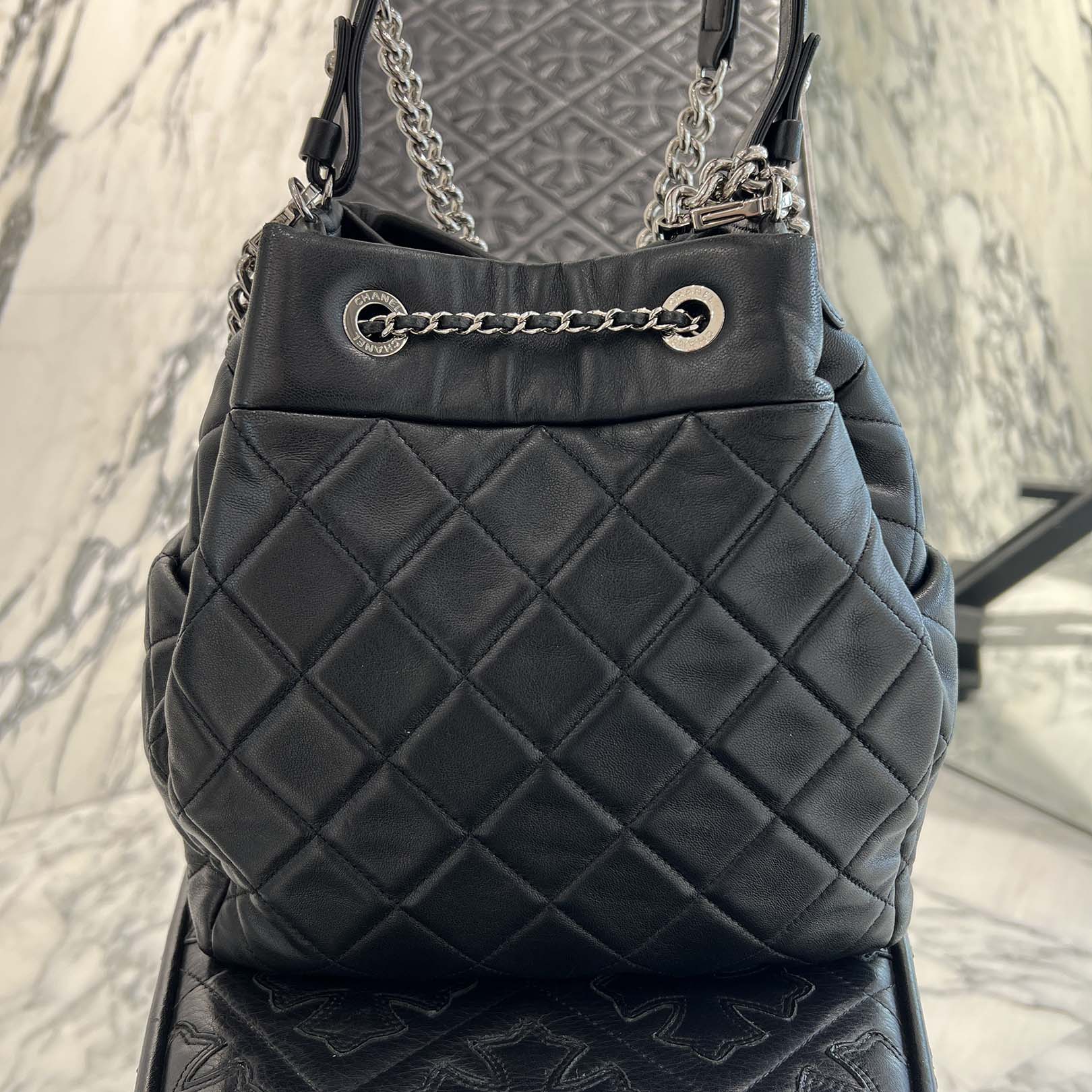 CHANEL Matelassé Lambskin Chain Leather Shoulder Bag シャネル マトラッセ ラムスキン チェーンレザーショルダーバッグ