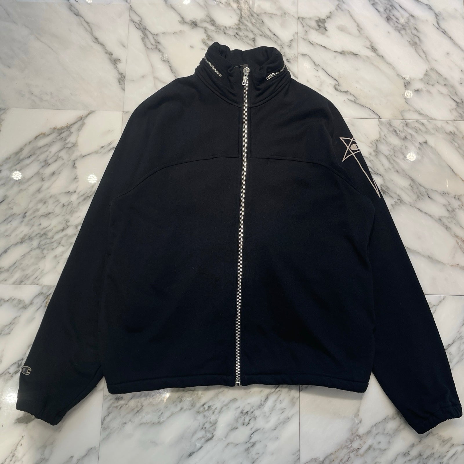 Rick Owens × Champion 2020AW MOUNTAIN WINDBREAKER CM02C9219-CHFE Size S リックオウェンス × チャンピオン マウンテンウィンドブレーカー ジップパーカー サイズS