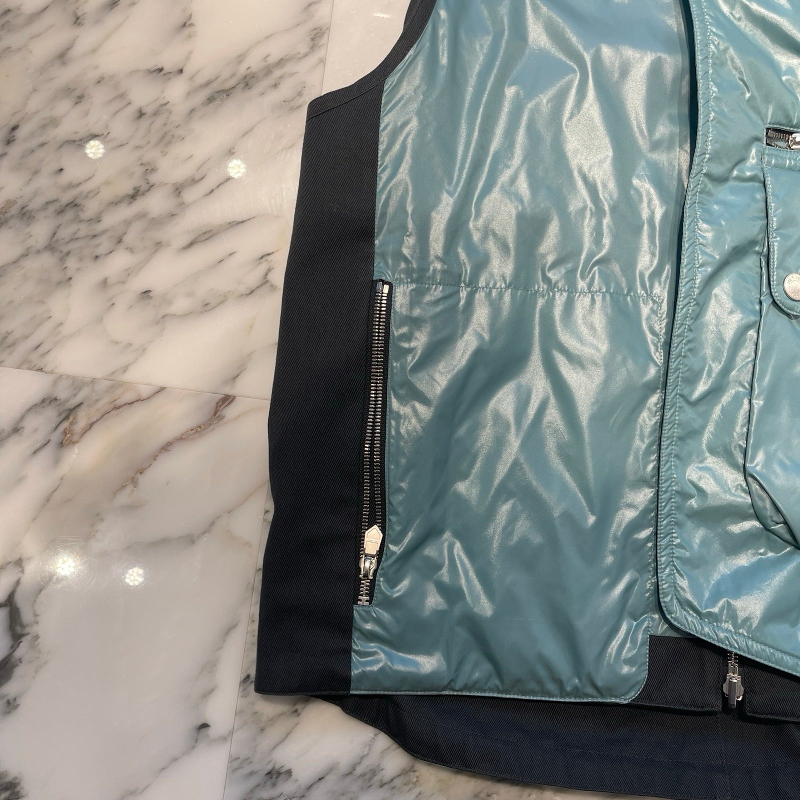 HERMES Reversible Zipped Hooded Vest Size 52 エルメス リバーシブル ジップフーディーベスト エルメス リバーシブル ジップフーデッドベスト サイズ52