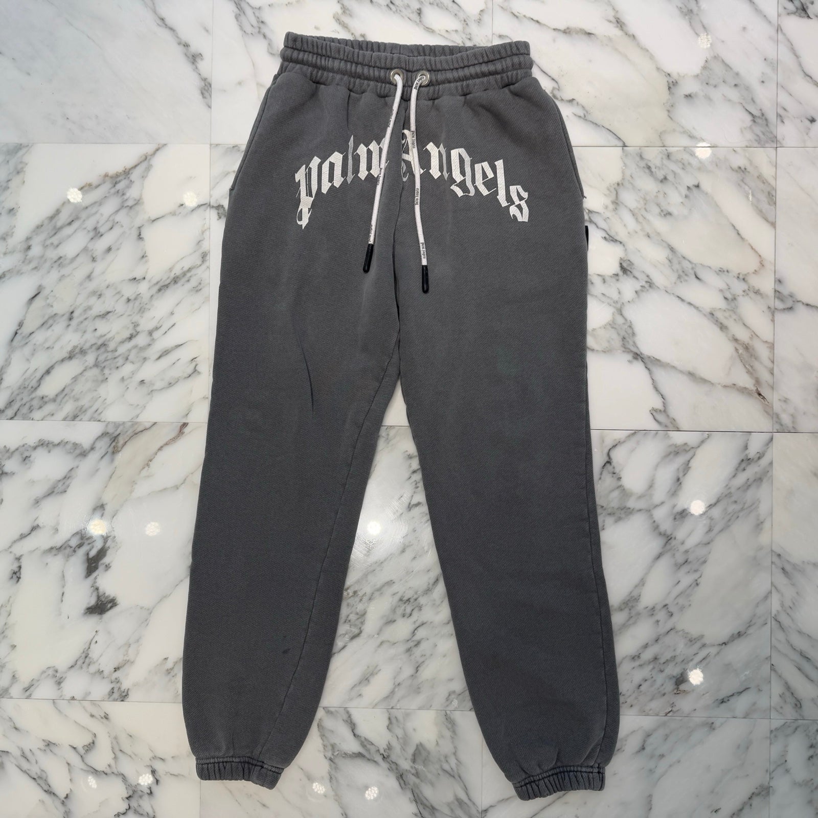 Palm Angels 2021AW GD Curved Logo Sweat Pants PMCH011F21FLE002 Size S パームエンジェル GDカーブドロゴ スウェットパンツ サイズS