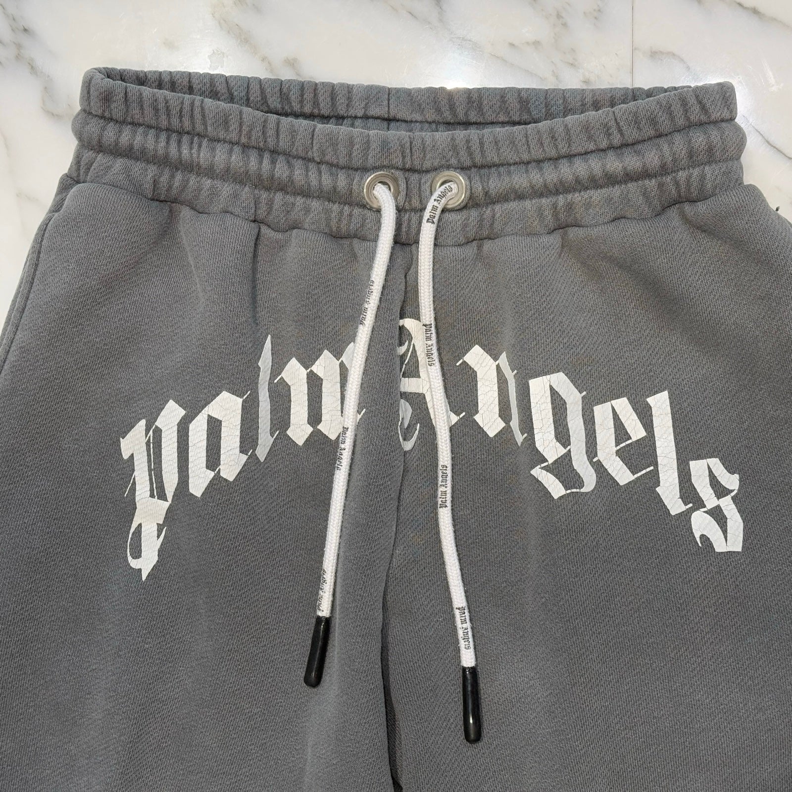 Palm Angels 2021AW GD Curved Logo Sweat Pants PMCH011F21FLE002