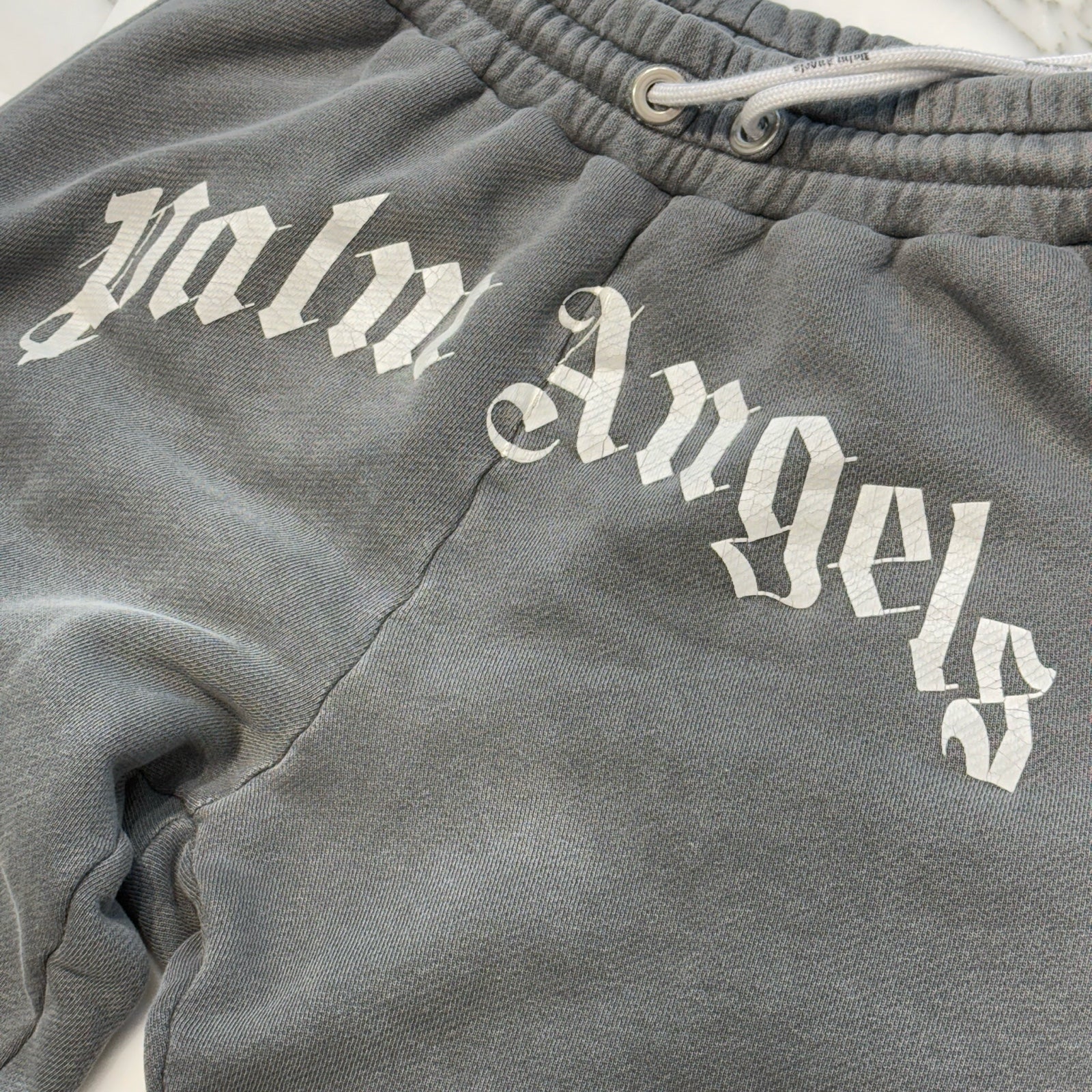 Palm Angels 2021AW GD Curved Logo Sweat Pants PMCH011F21FLE002 Size S パームエンジェル GDカーブドロゴ スウェットパンツ サイズS