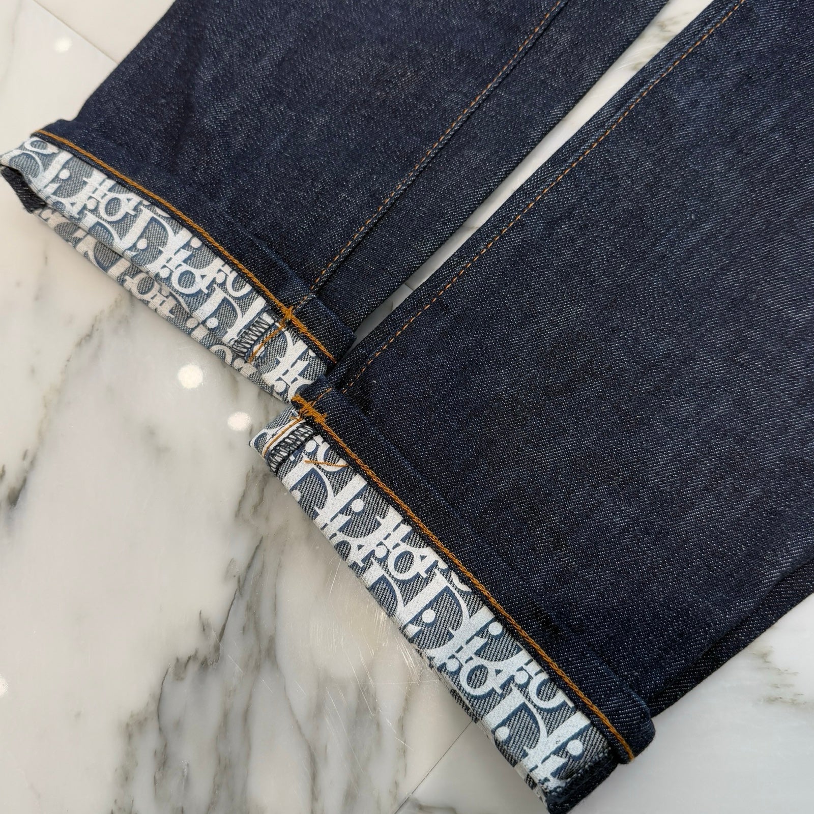 DIOR 2019SS Dior HOMME Oblique Slim Fit Denim Pants 193DS10C226X