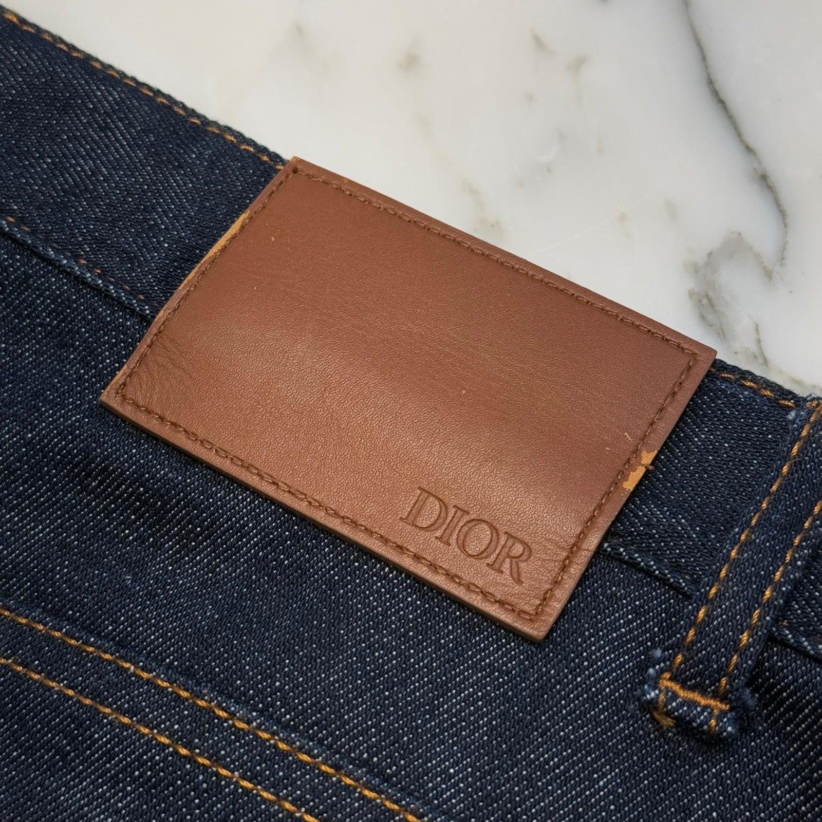 DIOR 2019SS Dior HOMME Oblique Slim Fit Denim Pants 193DS10C226X