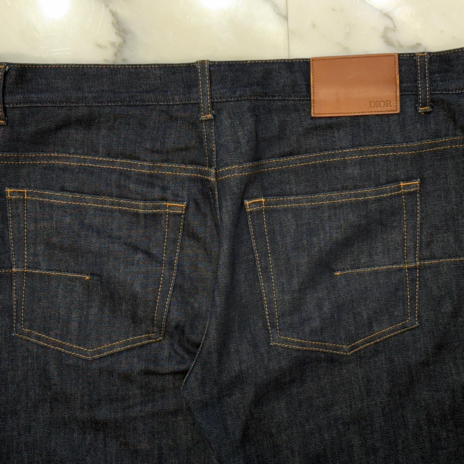 DIOR 2019SS Dior HOMME Oblique Slim Fit Denim Pants 193DS10C226X
