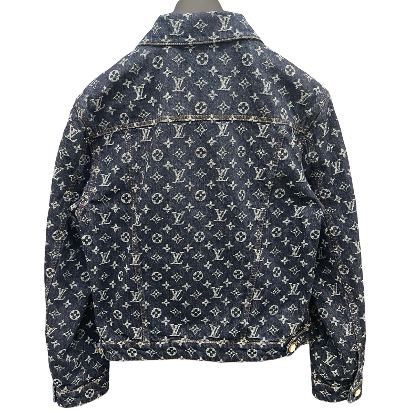 LOUIS VUITTON 2024AW Monogram Jacquard Denim Jacket 1AFWWU Size 44