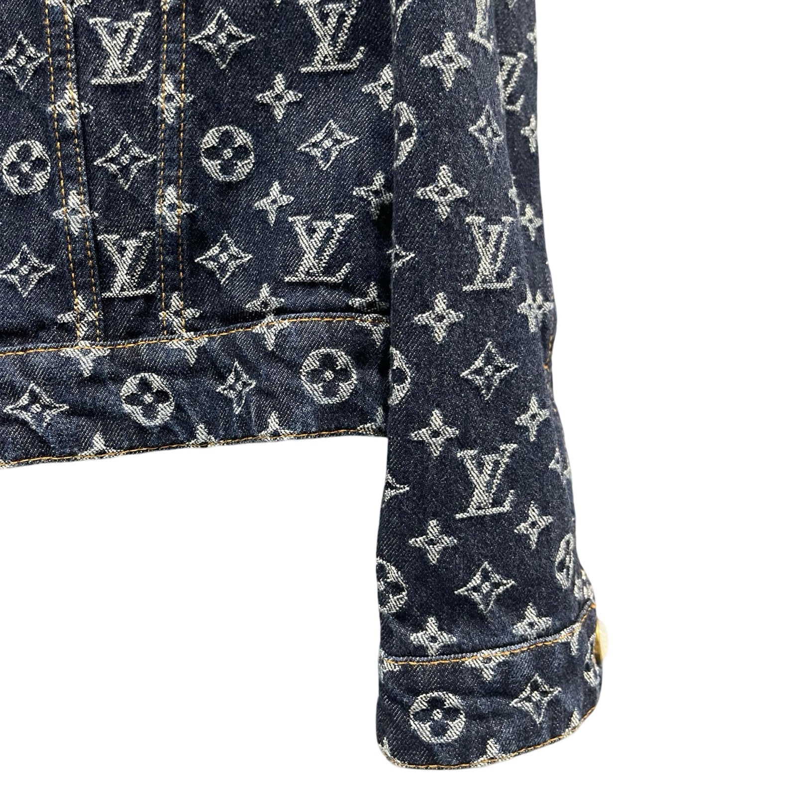 LOUIS VUITTON 2024AW Monogram Jacquard Denim Jacket 1AFWWU Size 44