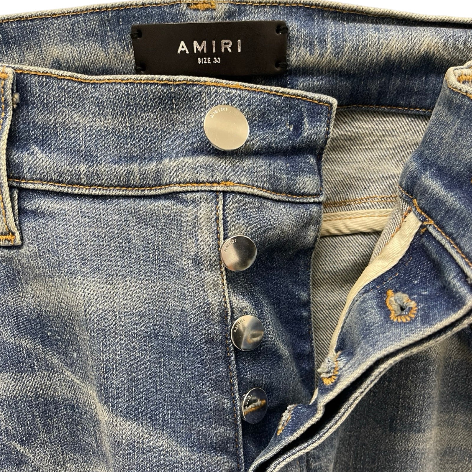 AMIRI 2021AW Velvet PJ MX2 Jean Clay Indigo MDS076 408 Size 33